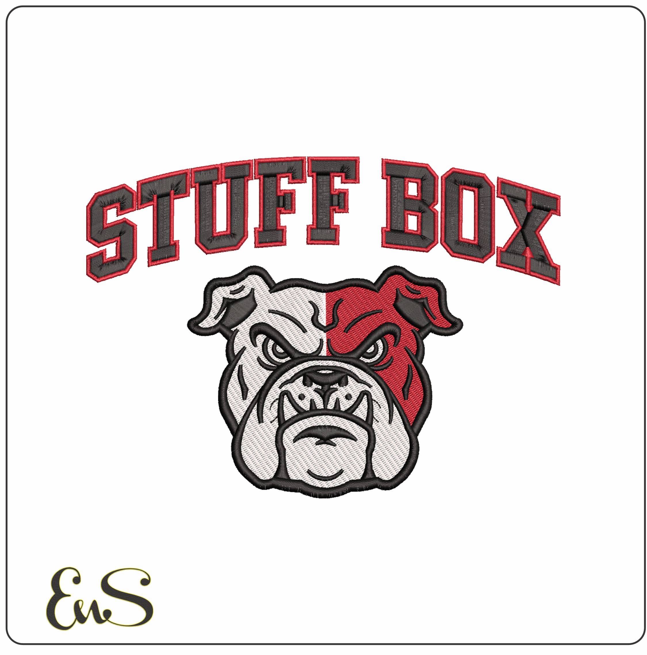 STUFF BOX - Elegant embroidery design file - instant download