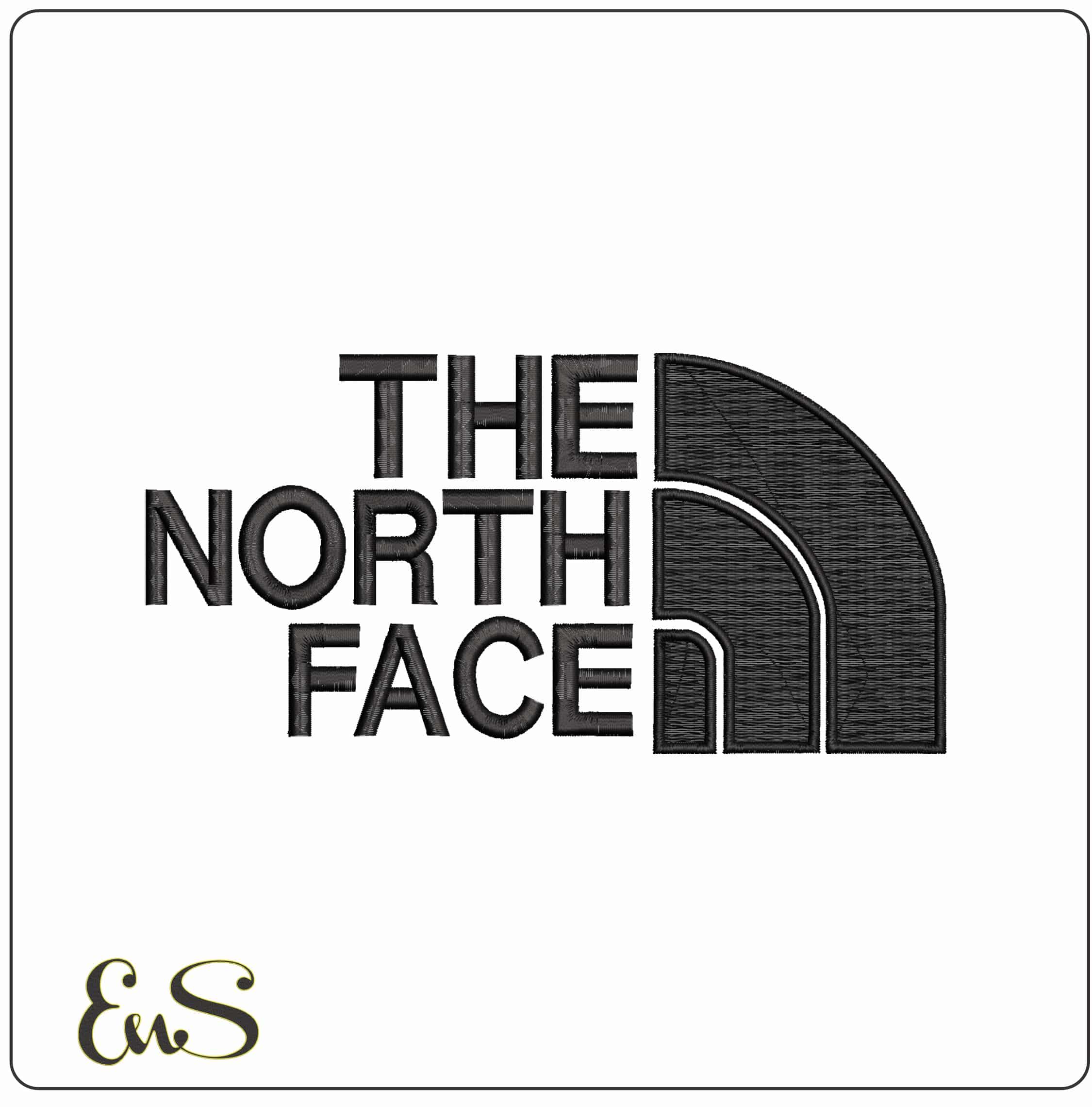The North Face Logo - Elegant embroidery design file - instant download