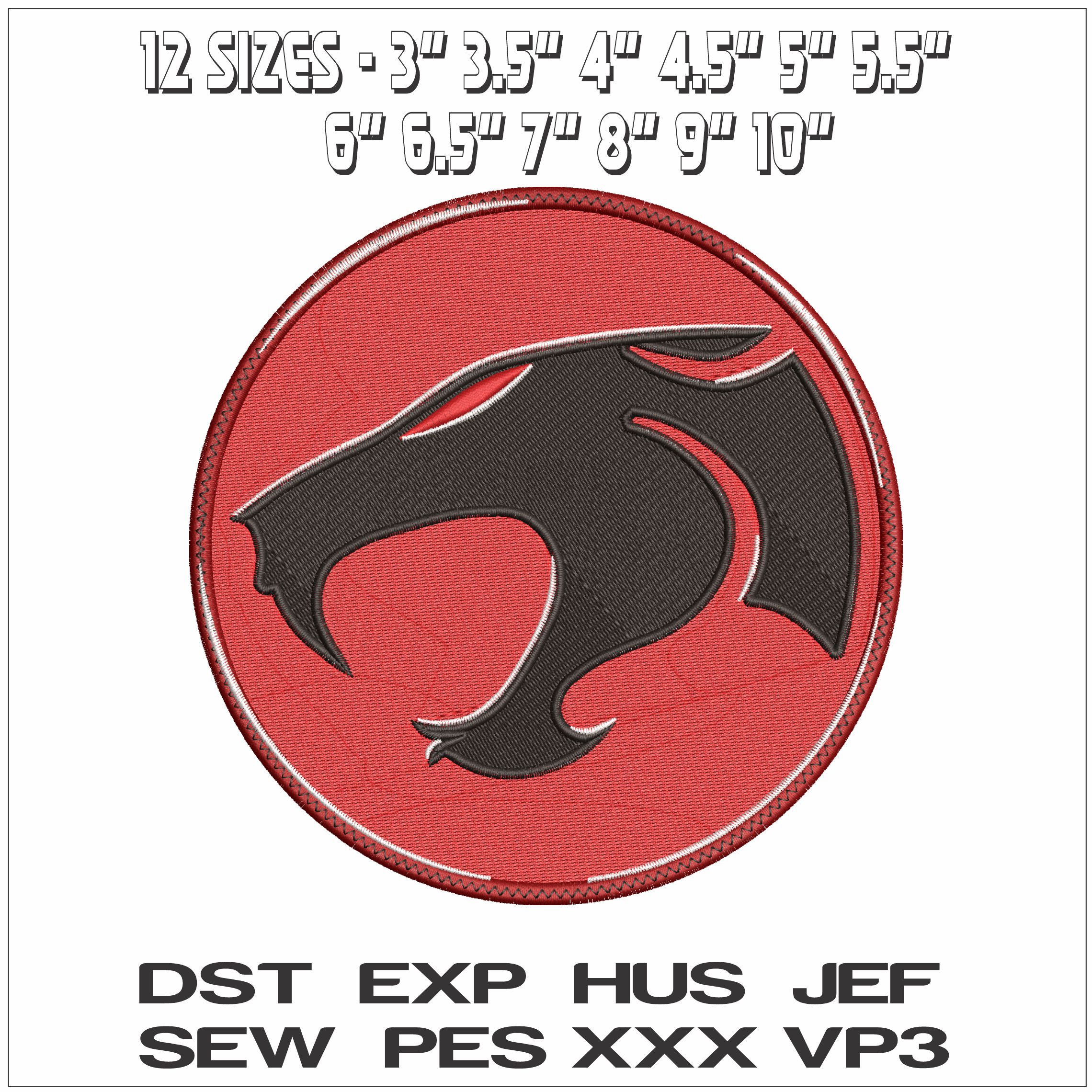 ThunderCats Logo - Elegant embroidery design file - instant download — view 2