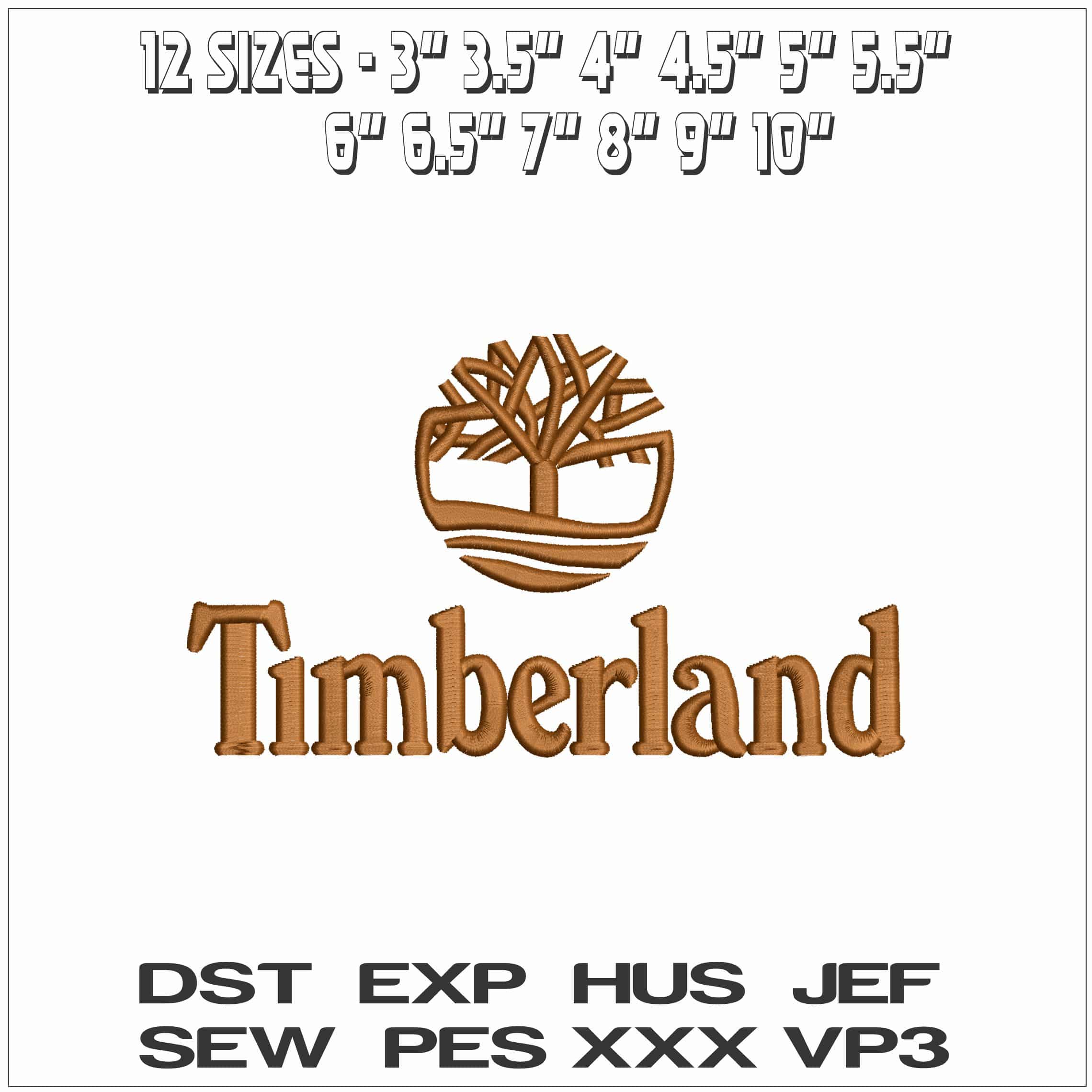 Timberland Logo- Elegant embroidery design file - instant download — view 2