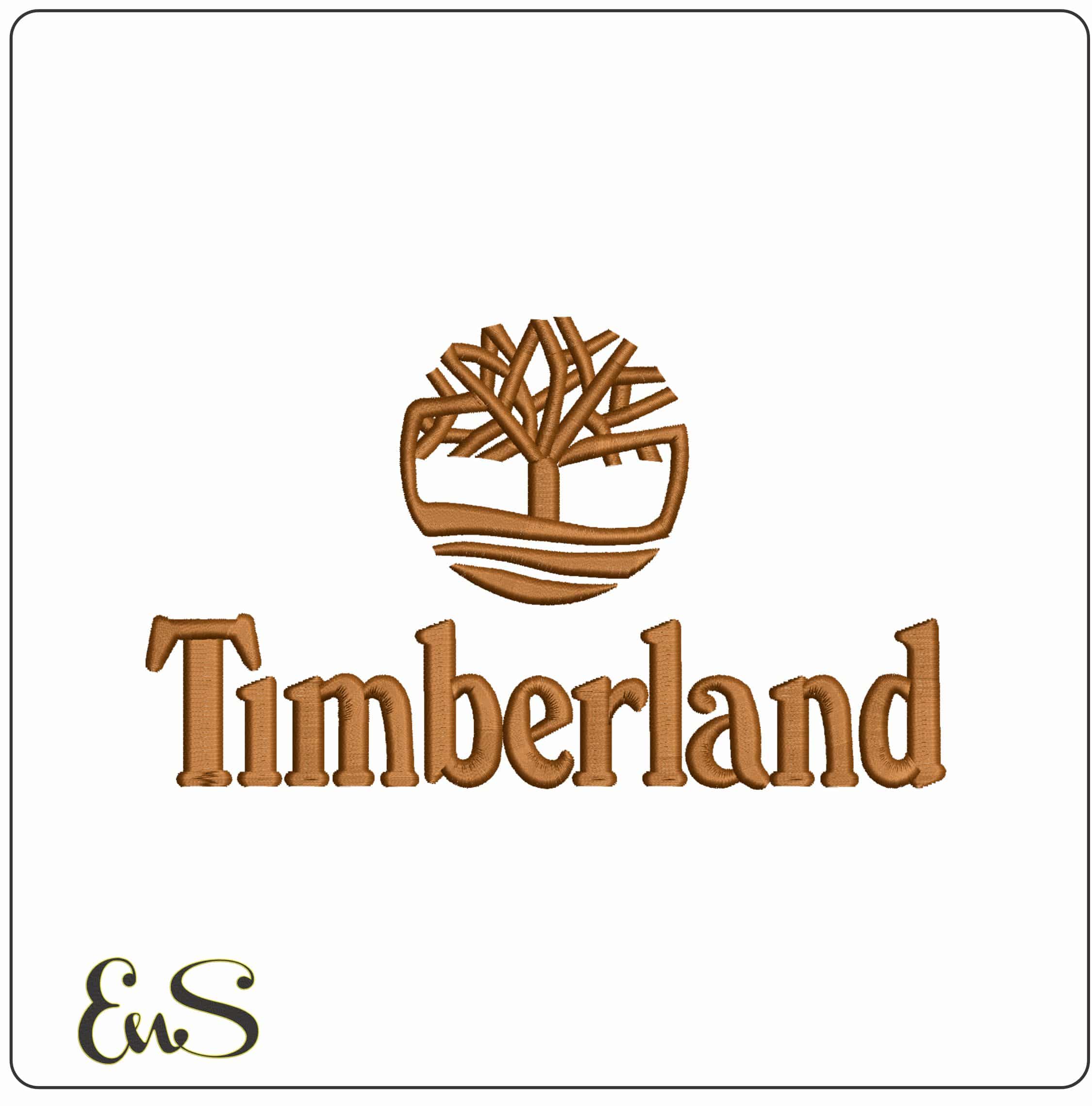 Timberland Logo- Elegant embroidery design file - instant download