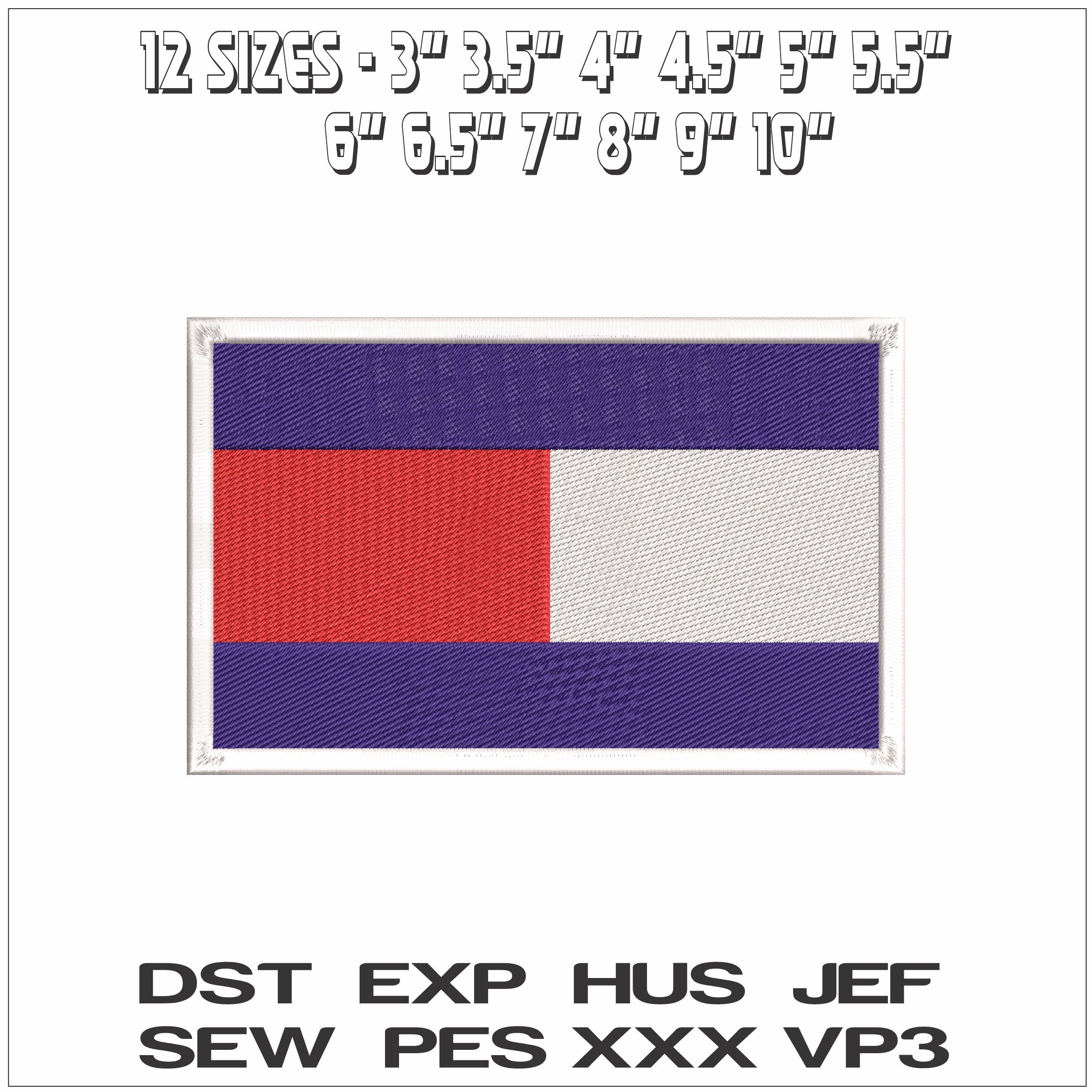 Tommy Hilfiger- Elegant embroidery design file - instant download — view 2