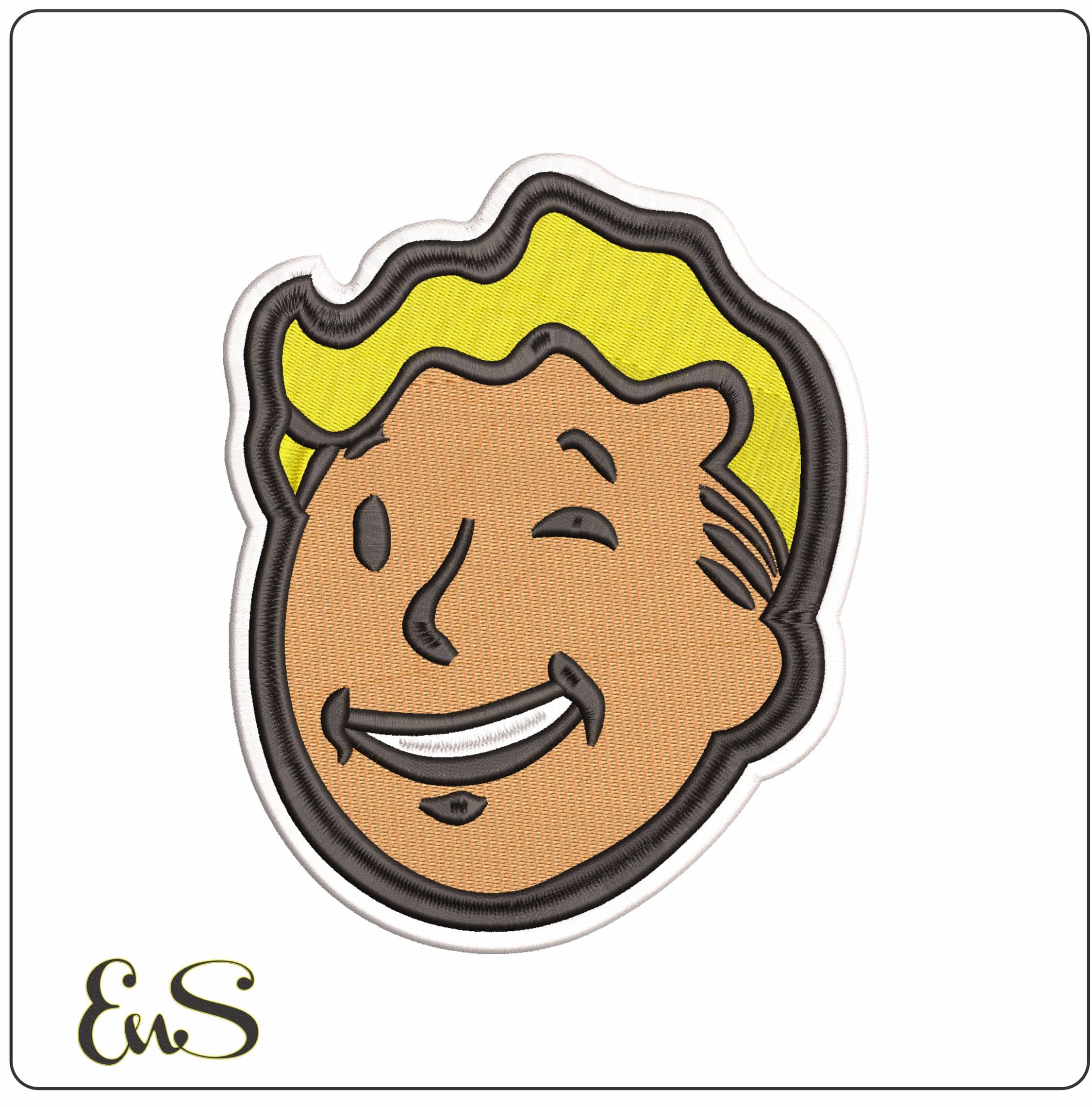 Vault Boy Fall out- Elegant embroidery design file - instant download