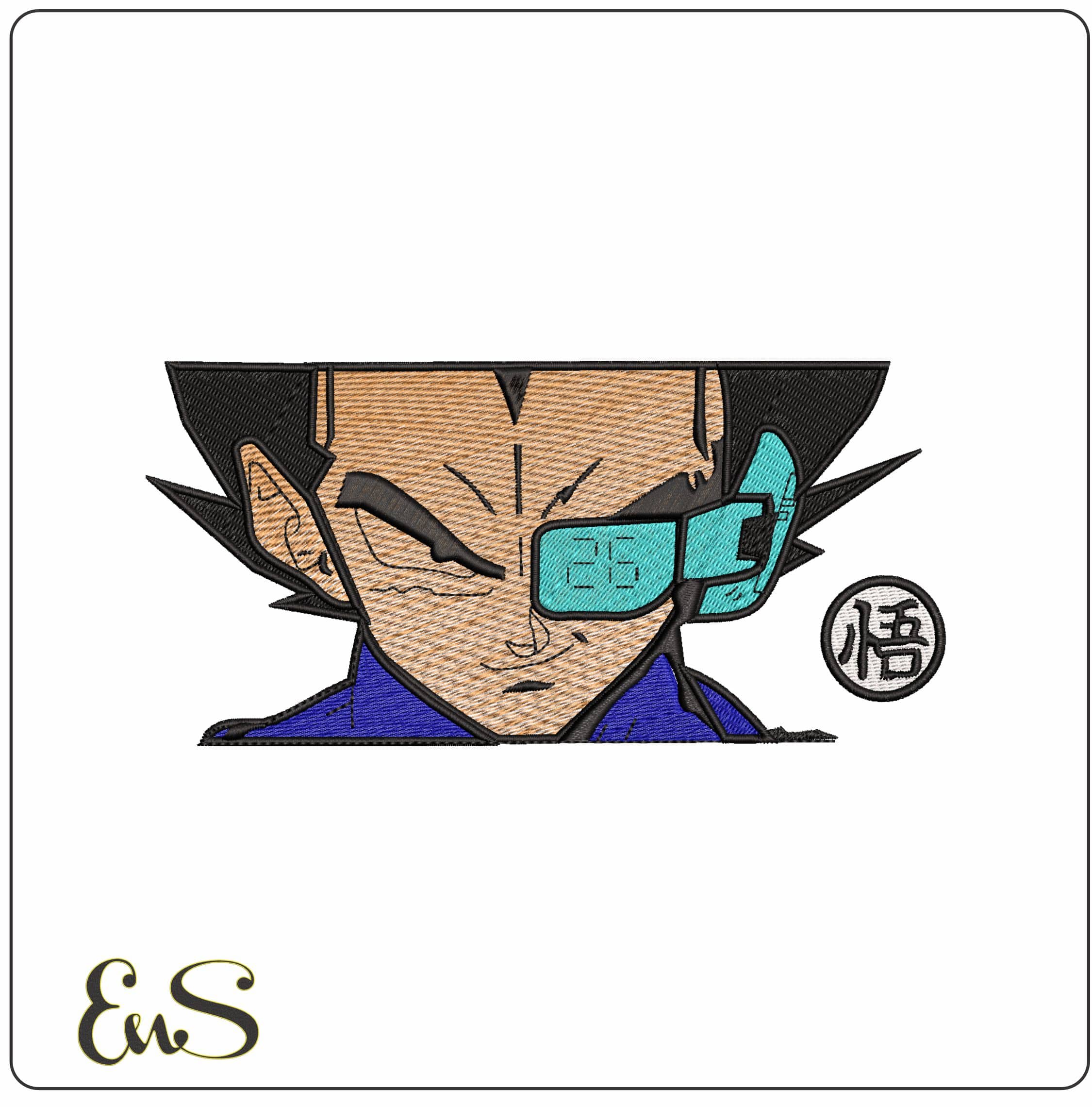 Vegatta Anime- Elegant embroidery design file - instant download