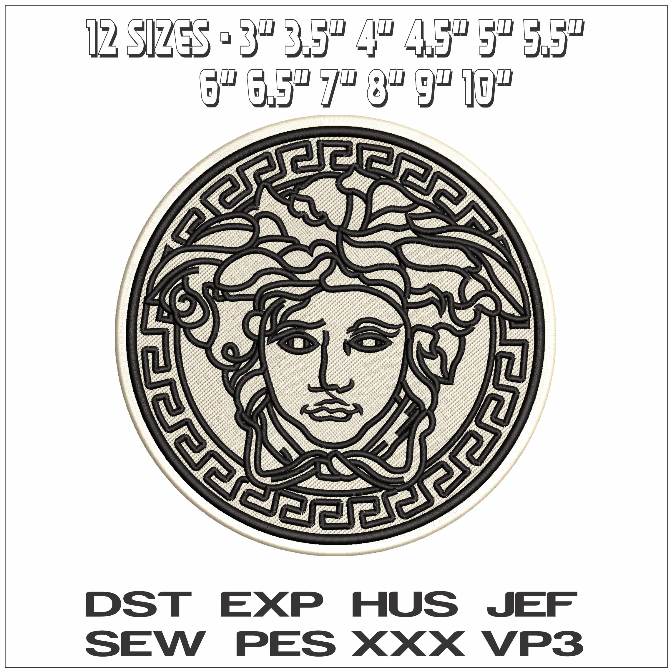 Versace- Elegant embroidery design file - instant download — view 2