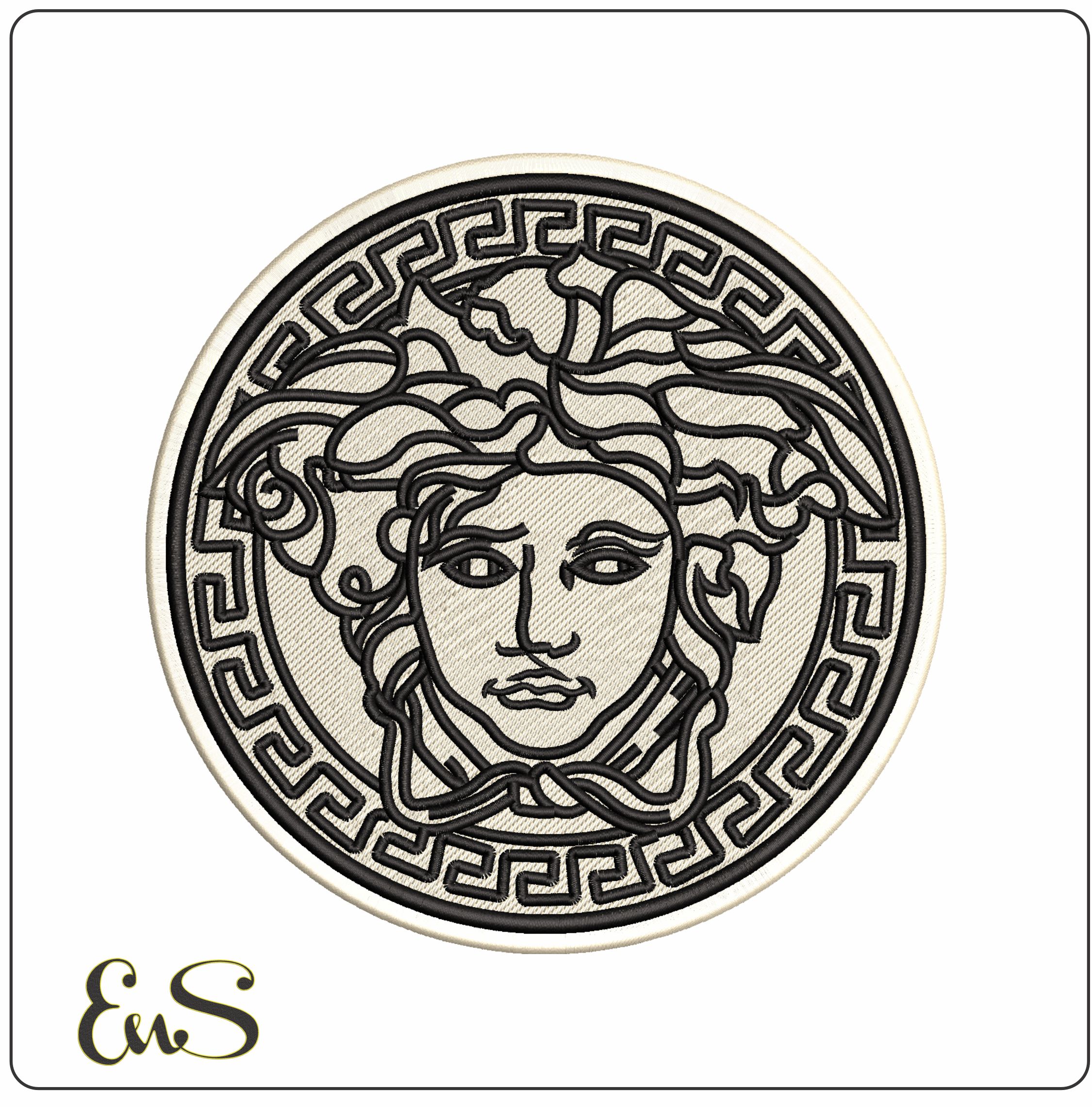 Versace- Elegant embroidery design file - instant download