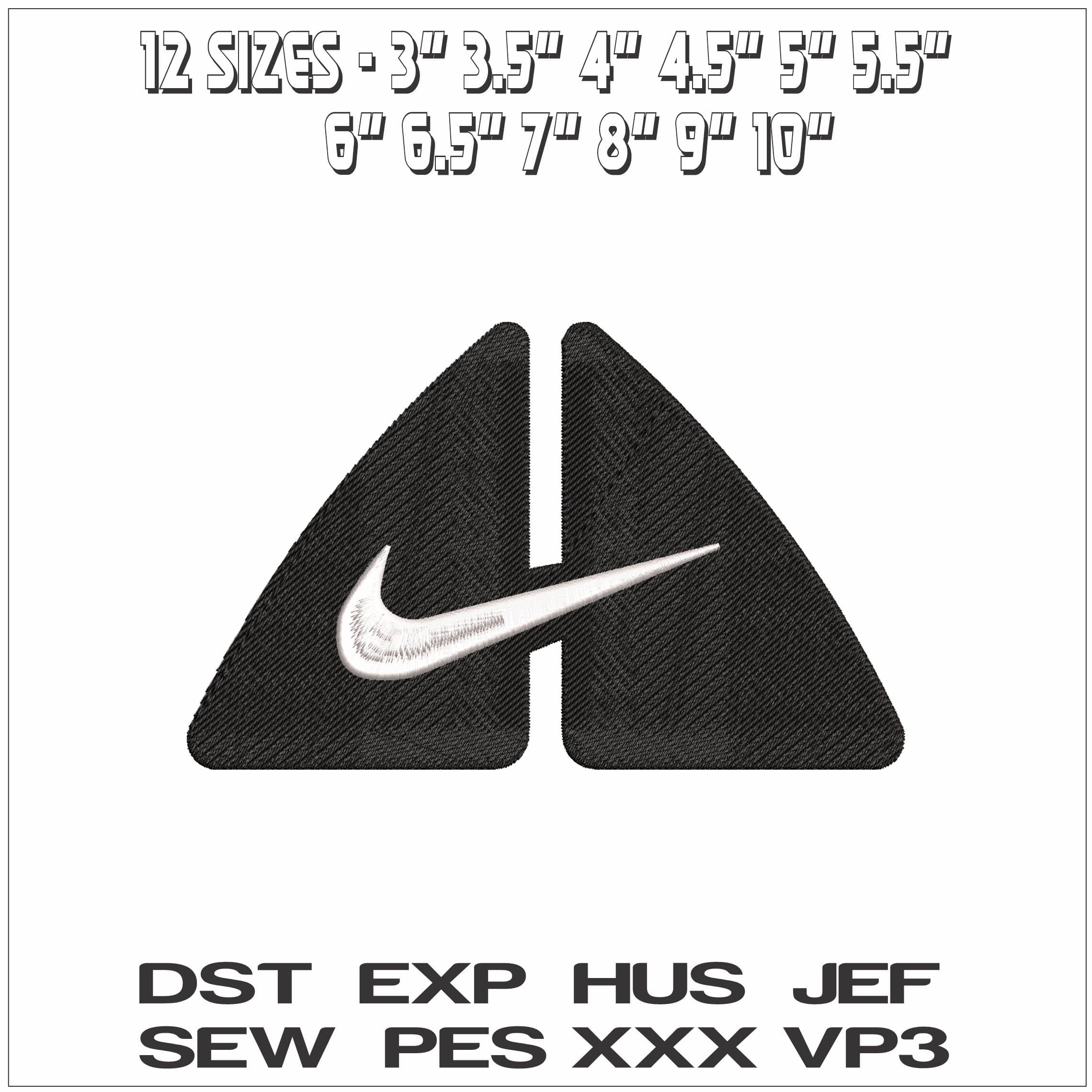 Vintage Nike Logo- Elegant embroidery design file - instant download — view 2