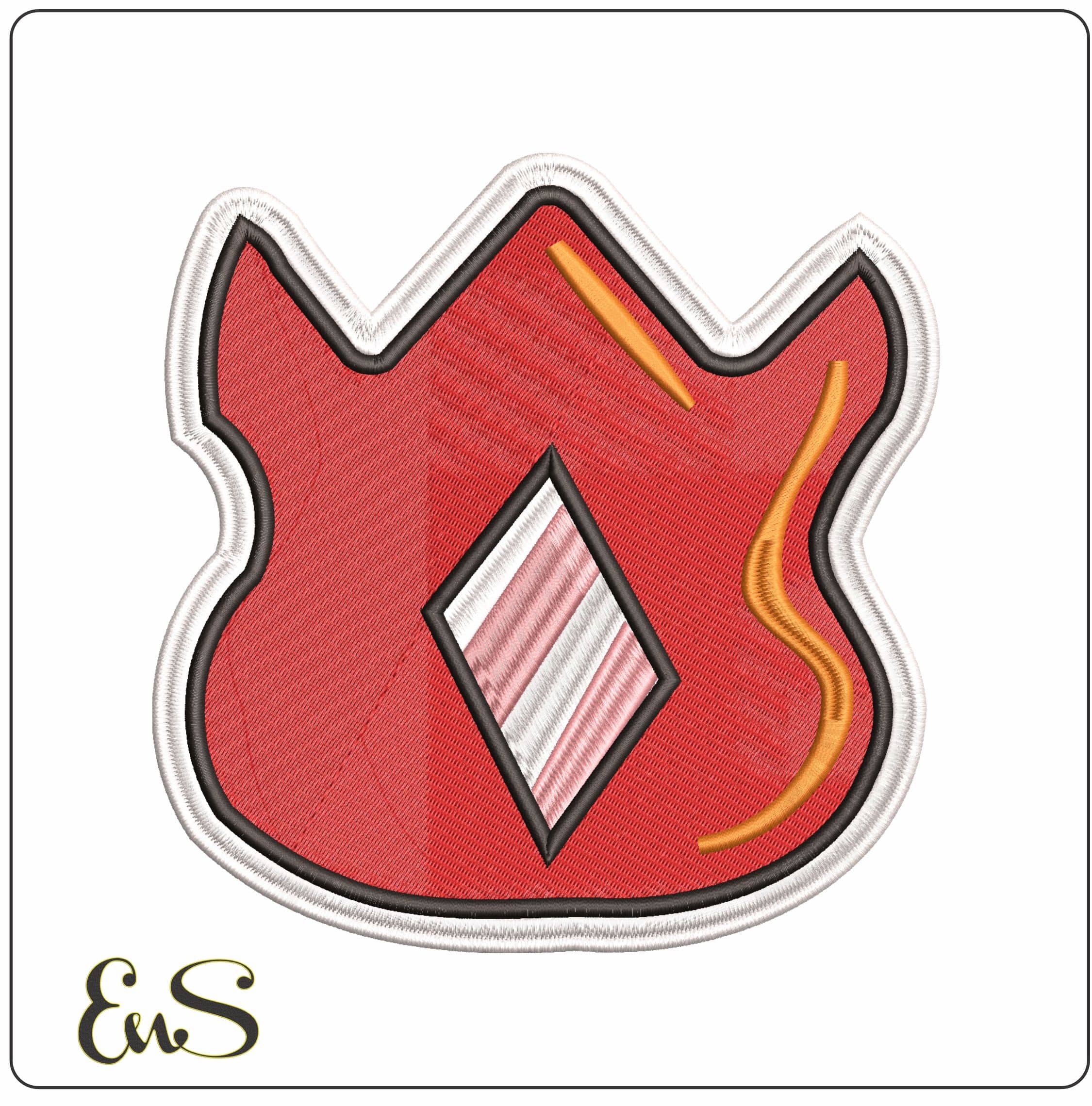 Volcano Badge Pokestone Anime- Elegant embroidery design file - instant download