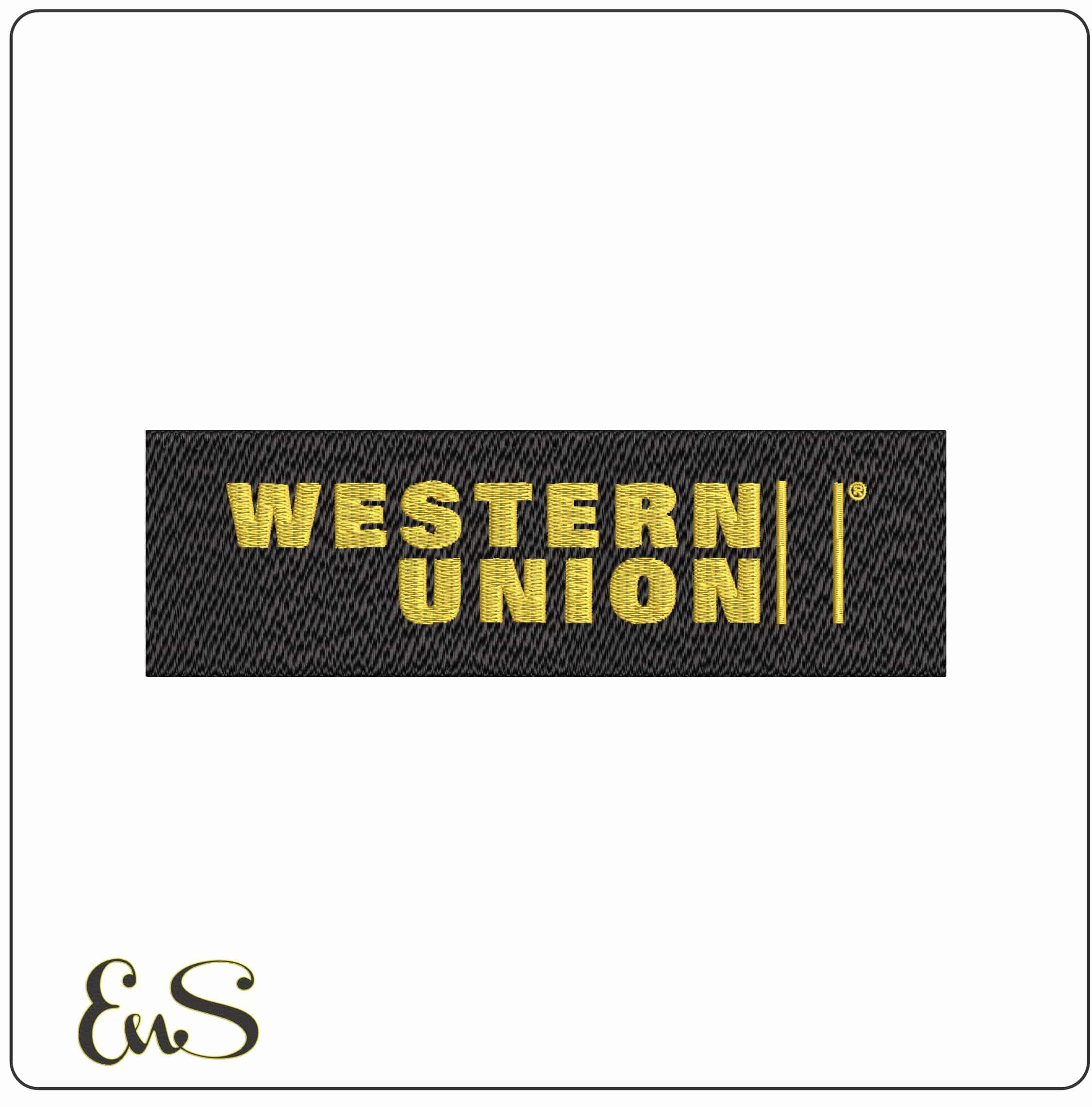 Western Union- Elegant embroidery design file - instant download