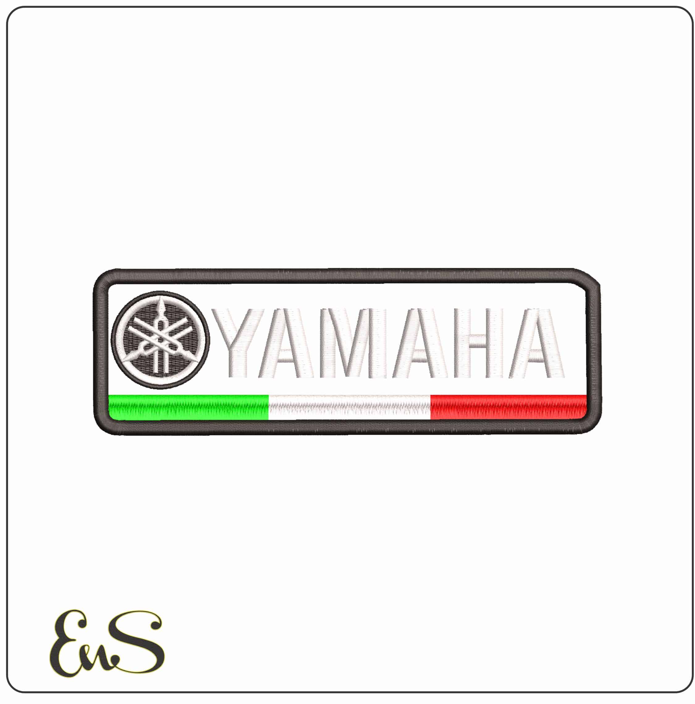 Yahama Italy Logo- Elegant embroidery design file - instant download
