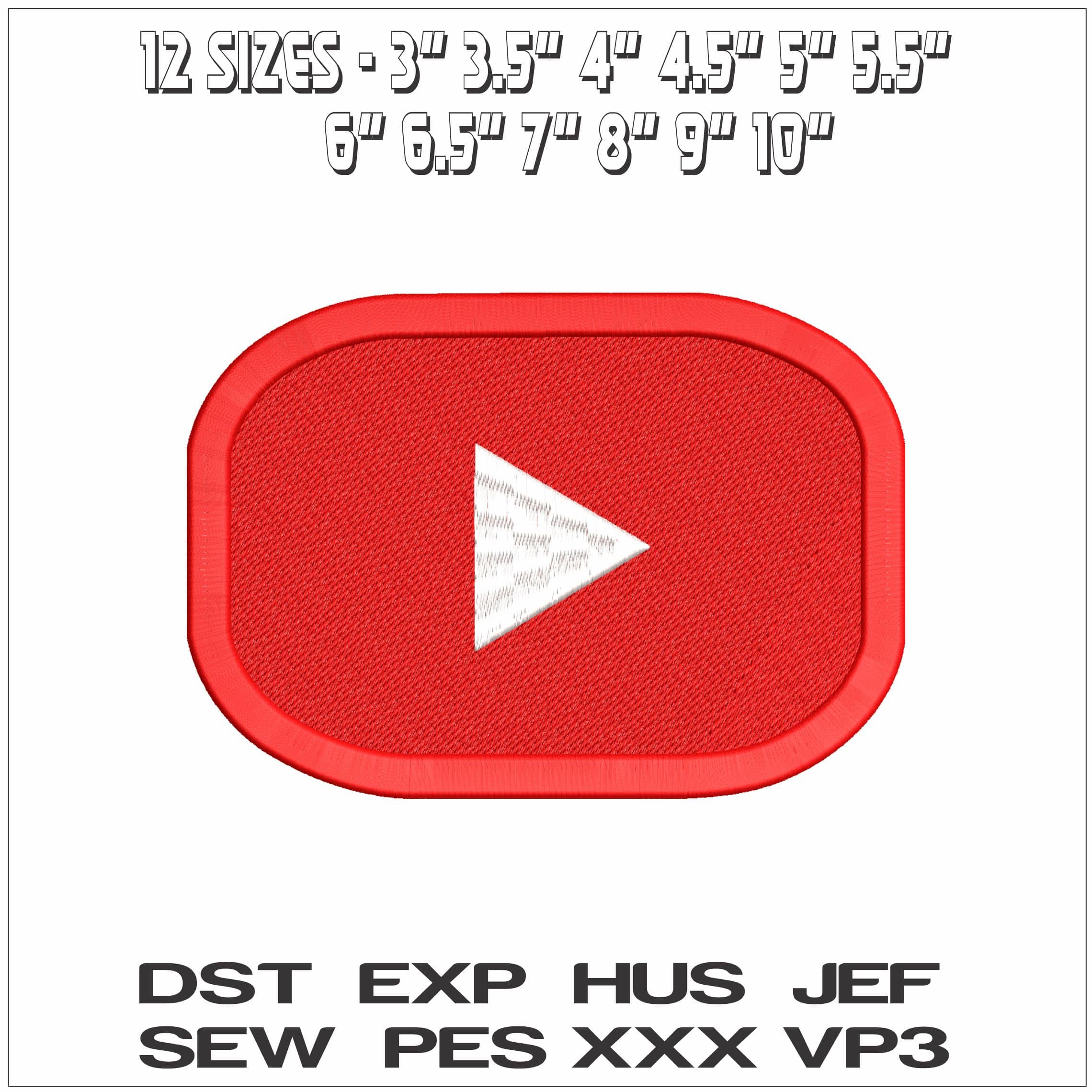 YouTube- Elegant embroidery design file - instant download — view 2