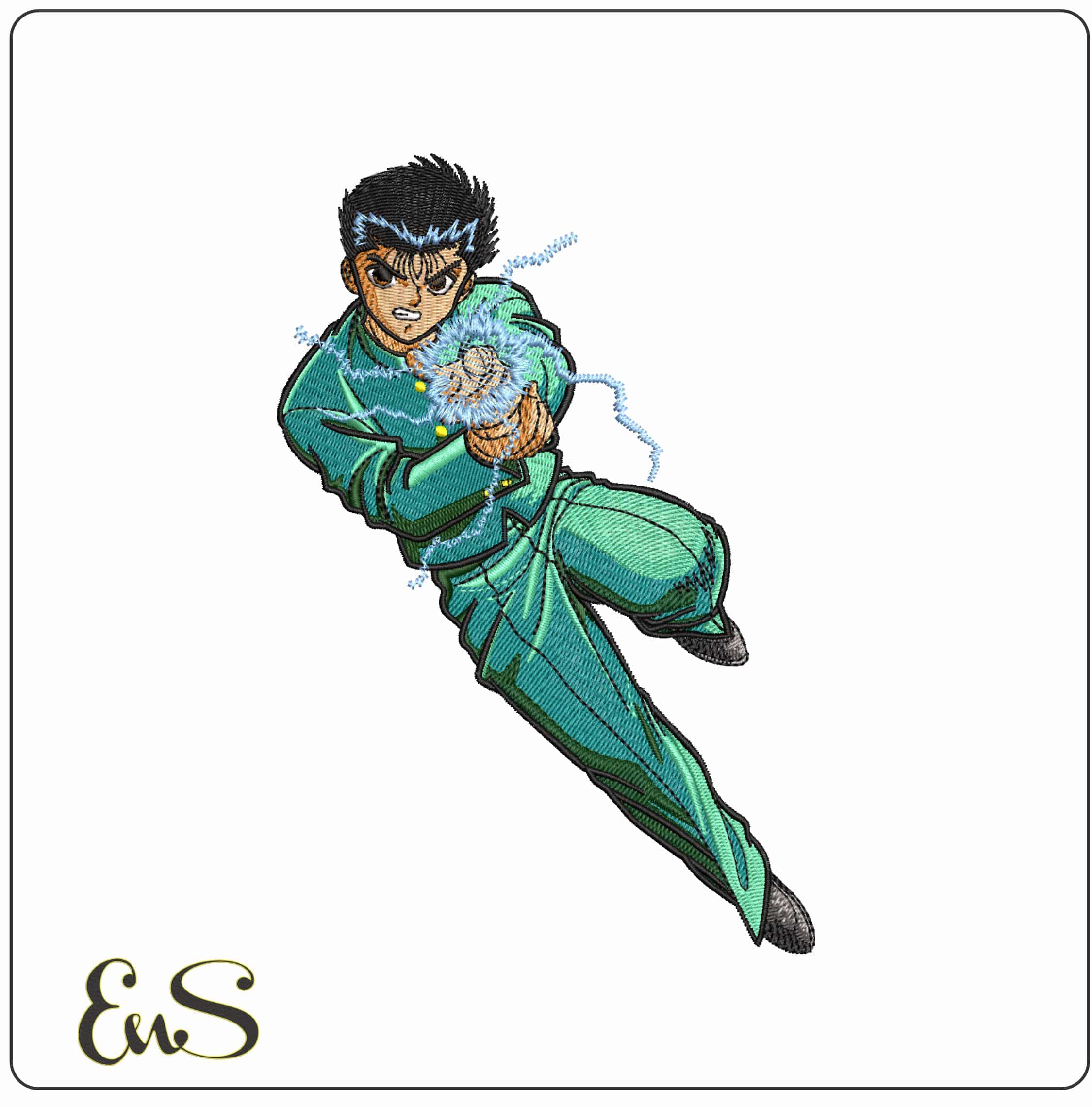 Yussuke Urameshi No Japanese YuYu Hakusho Anime- Elegant embroidery design file - instant download