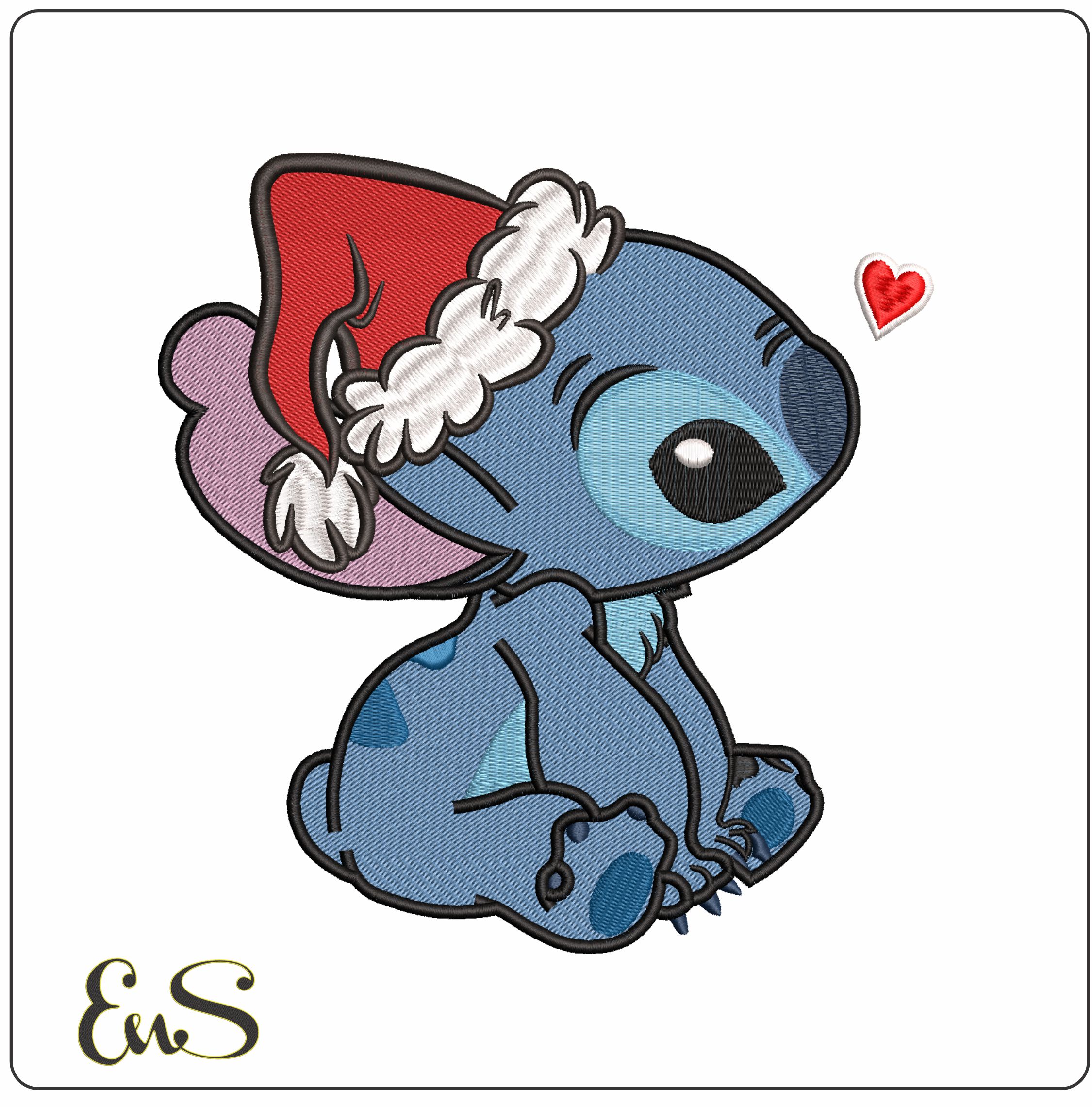 Christmas Stitch sitting- Elegant embroidery design file - instant download