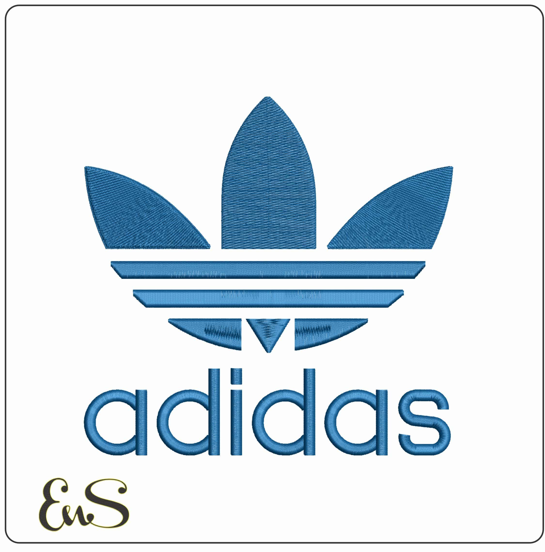 Adidas Satin and Tatami- Elegant embroidery design file - instant download