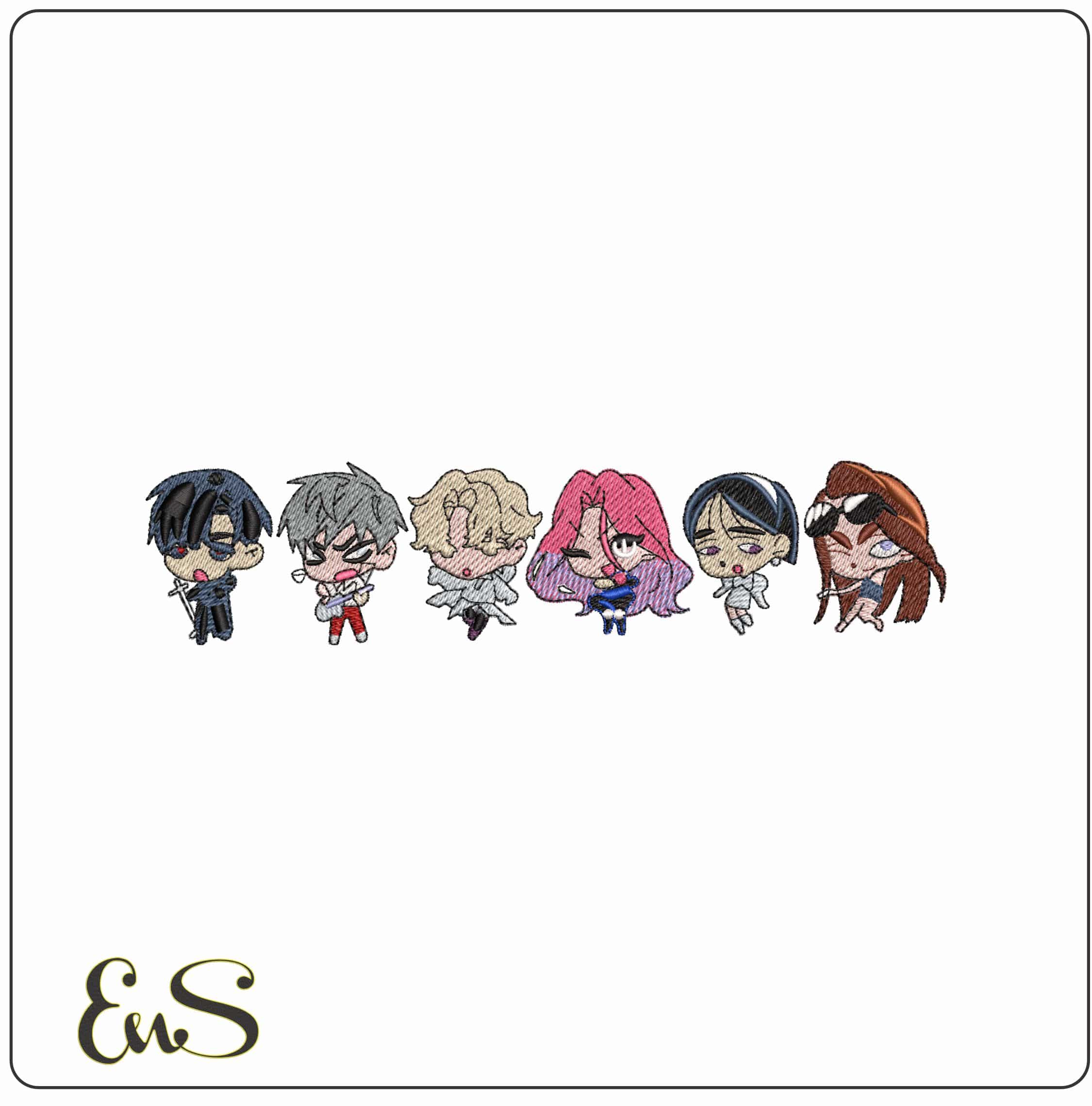 Alien Stage Animated Music Anime - Elegant embroidery design file - instant download