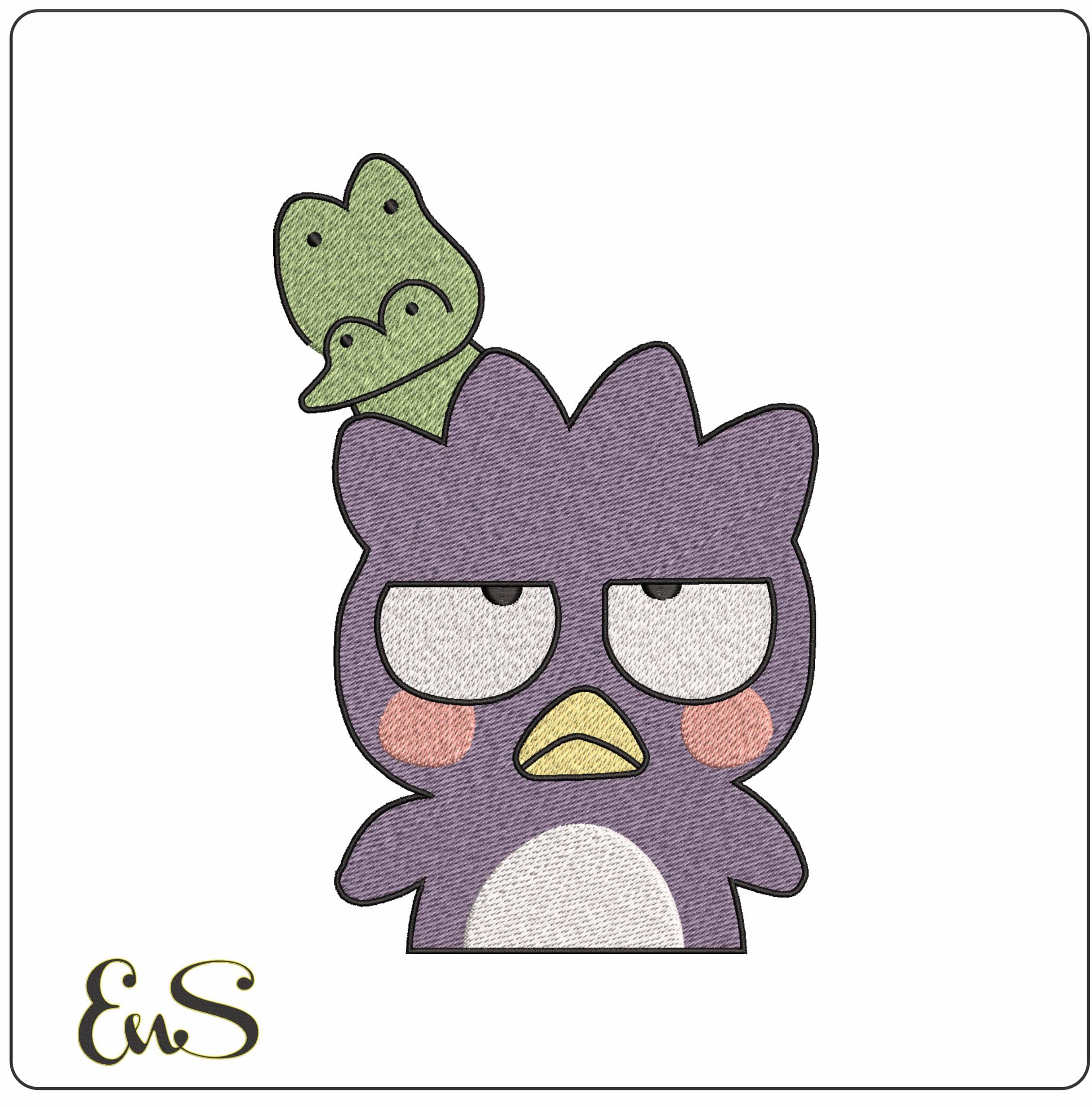 Badtz Maru and Pochi Sanrio Hello Kitty- Elegant embroidery design file - instant download
