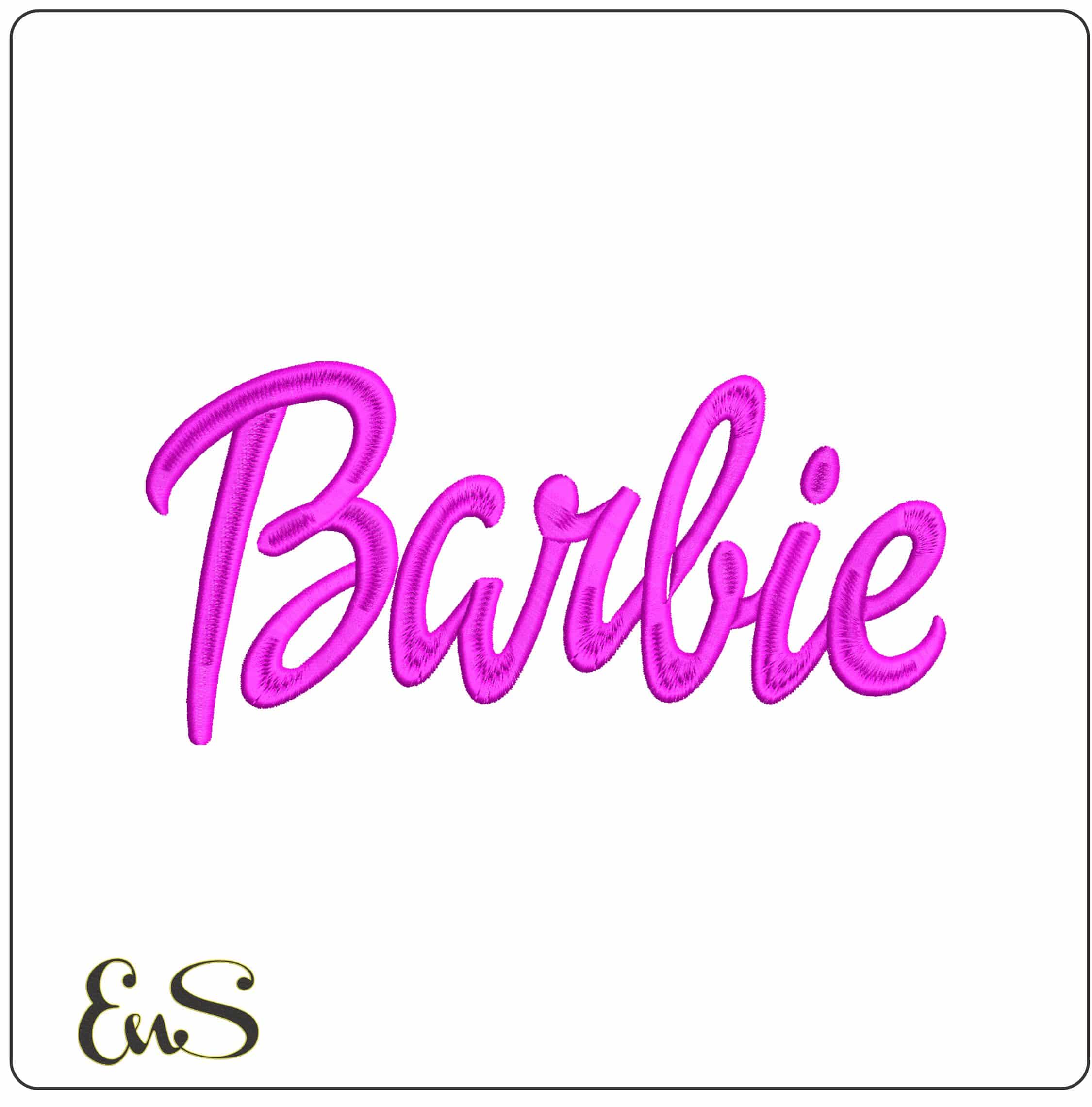Barbie 3D Satin- Elegant embroidery design file - instant download