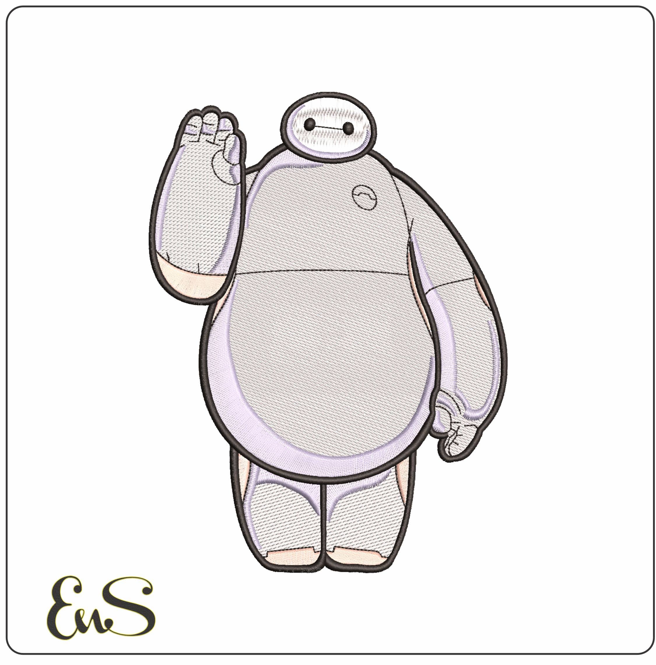Baymax Big Hero 6- Elegant embroidery design file - instant download