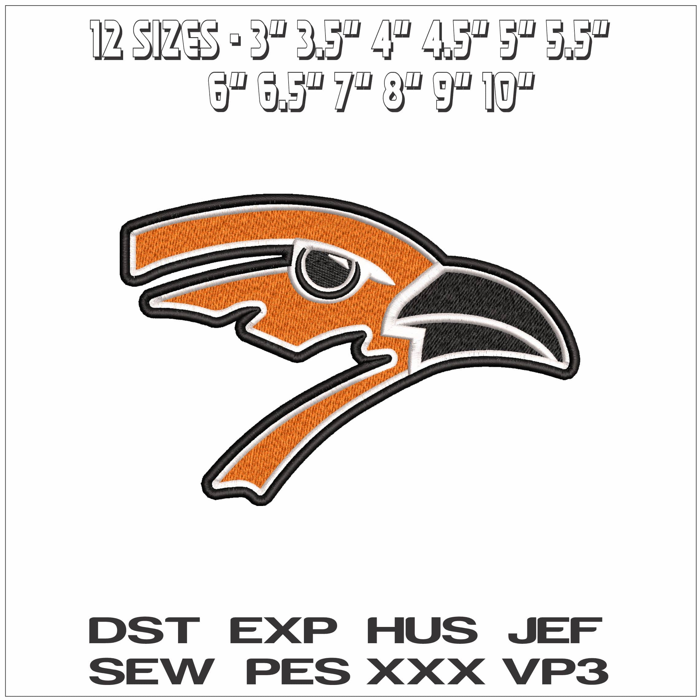 Childrens Eagle Face- Elegant embroidery design file - instant download — view 2
