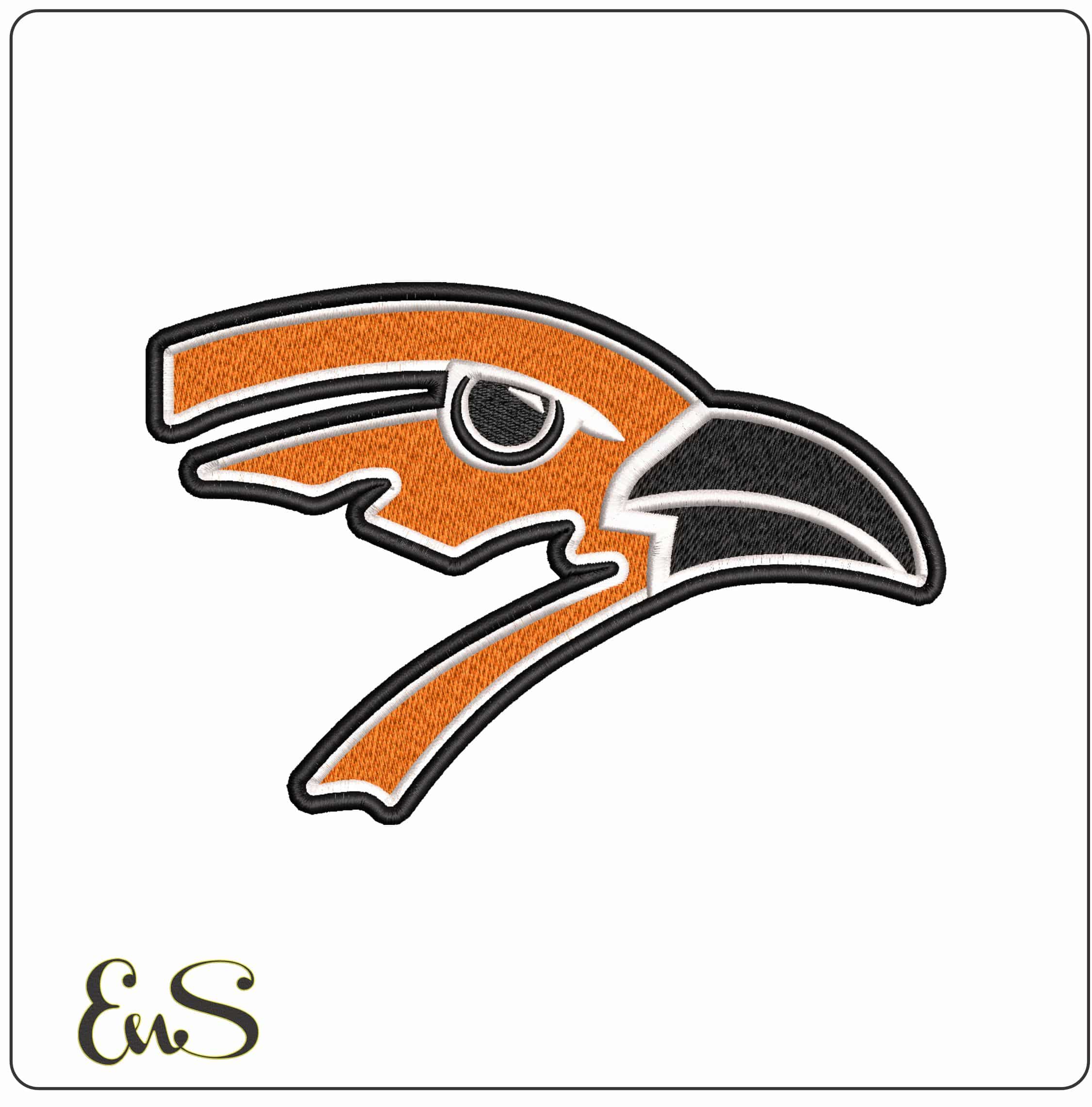 Childrens Eagle Face- Elegant embroidery design file - instant download