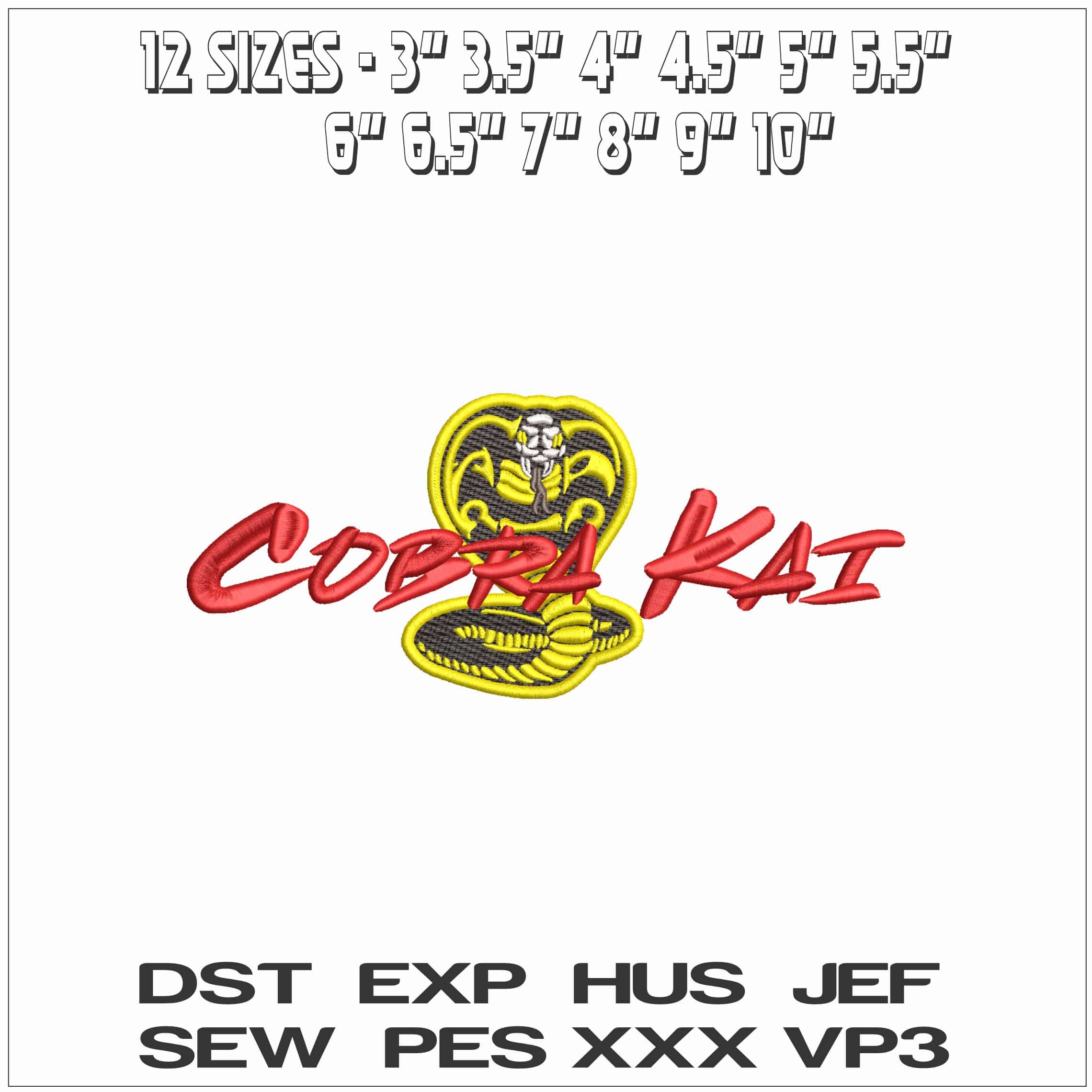 Cobra Kai- Elegant embroidery design file - instant download — view 2