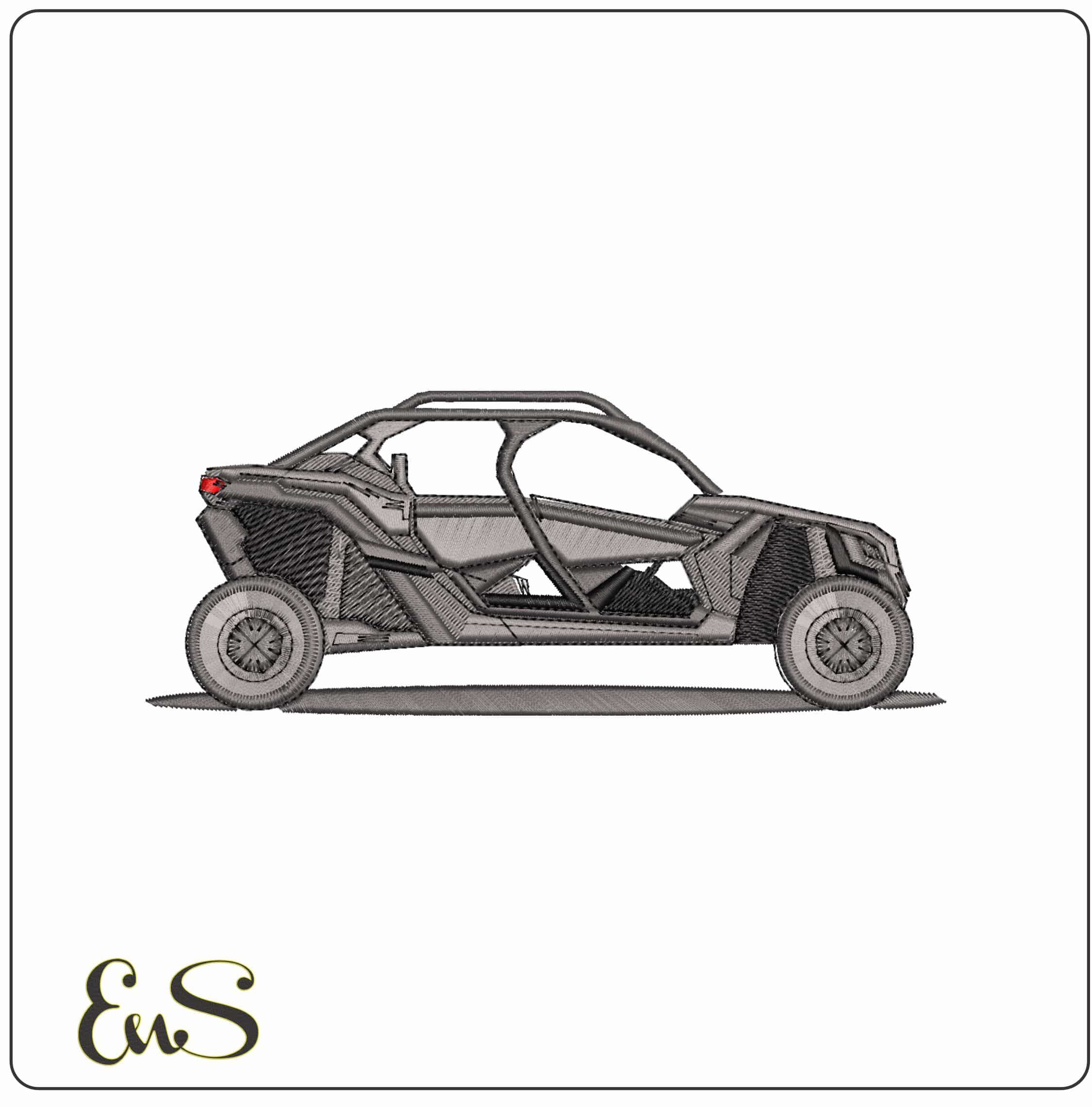 Dune Buggy- Elegant embroidery design file - instant download
