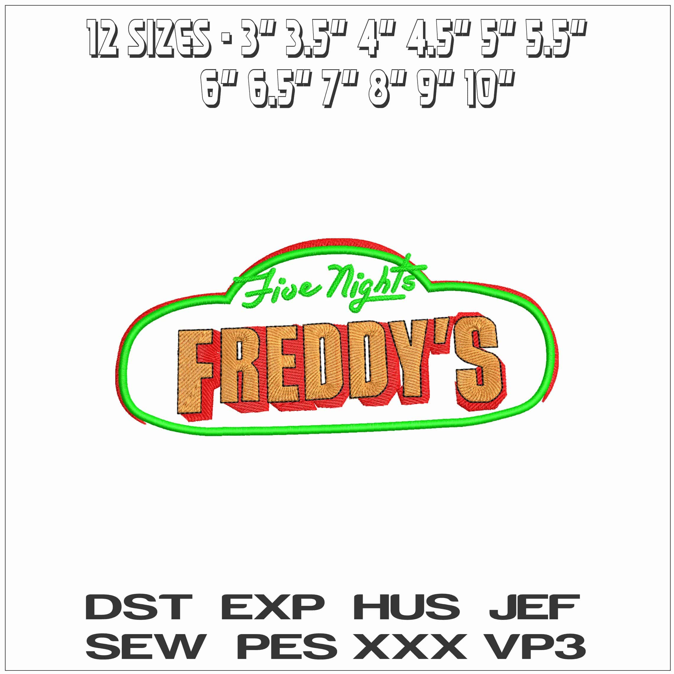 Five Night Freddy- Elegant embroidery design file - instant download — view 2