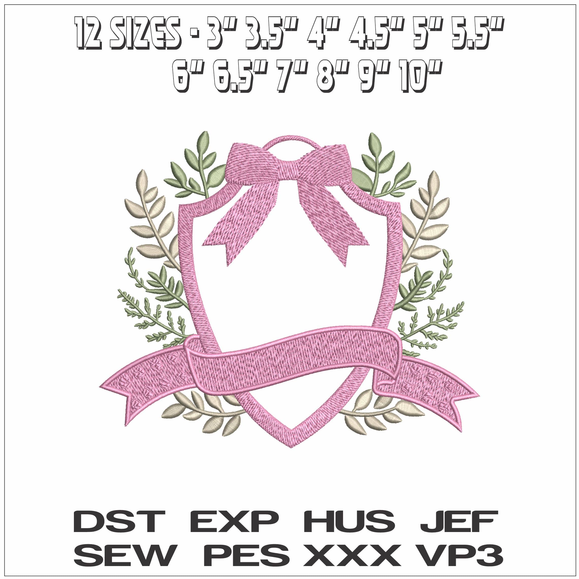 Flower frame girl- Elegant embroidery design file - instant download — view 2