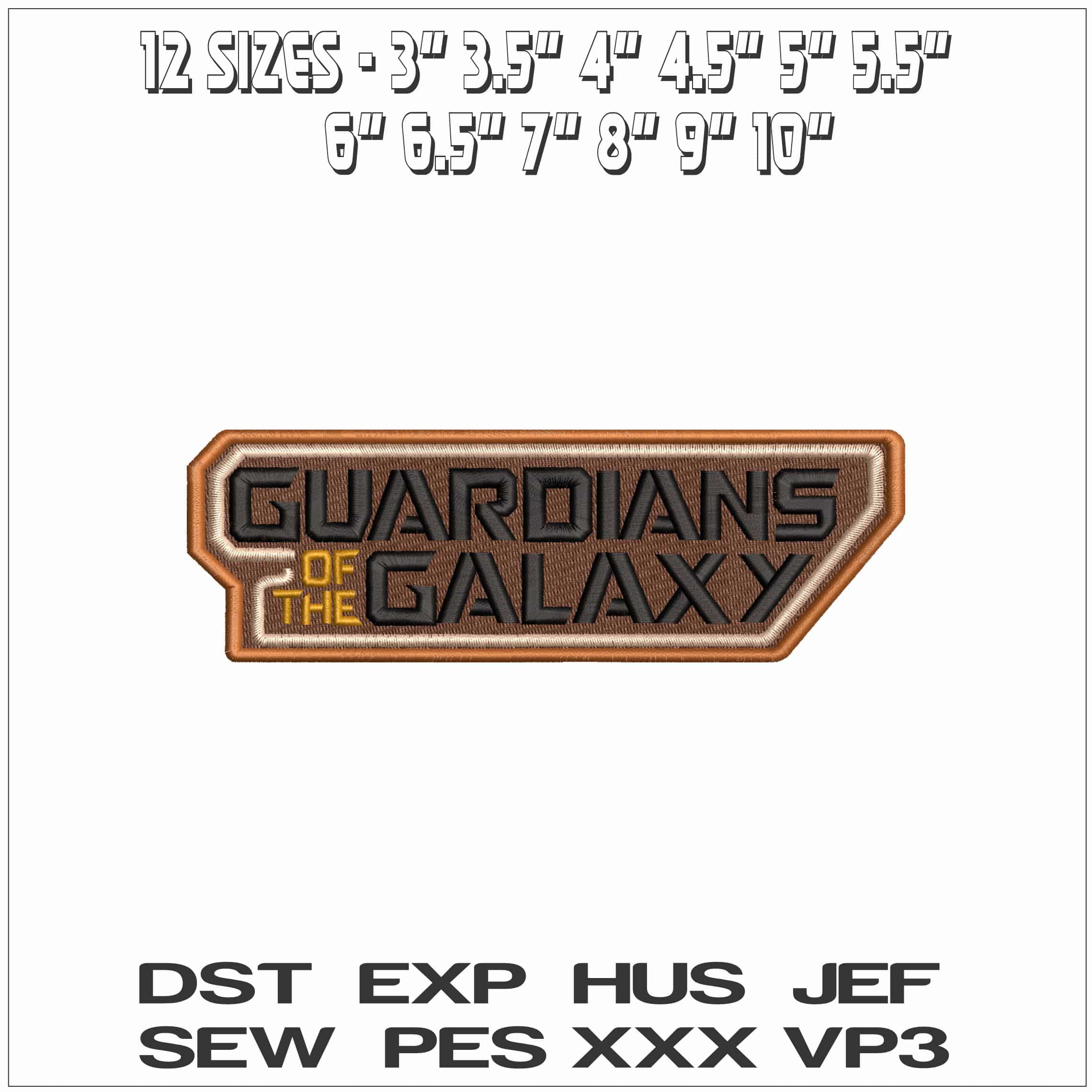 Guardians of the Galaxy- Elegant embroidery design file - instant download — view 2