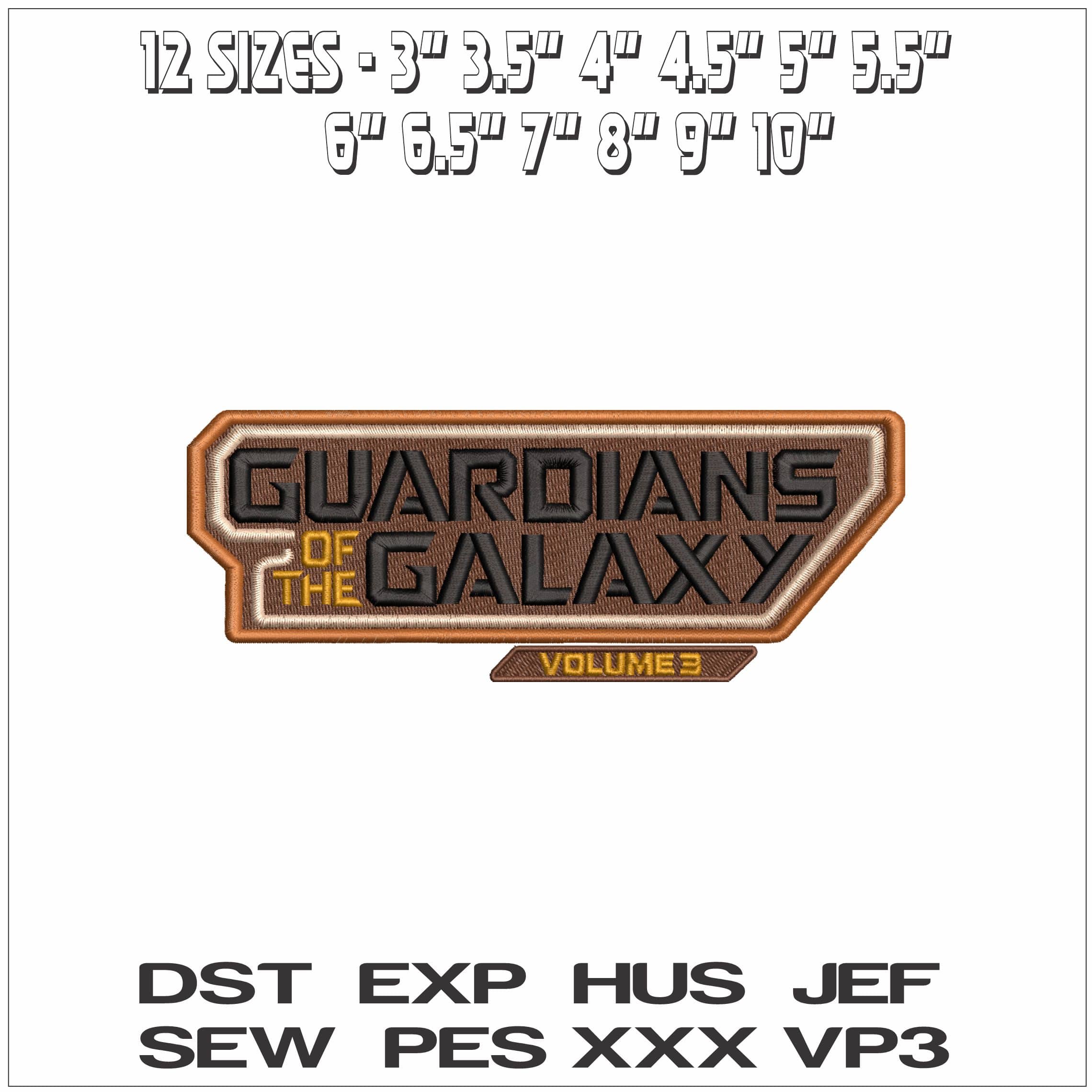 Guardians of the Galaxy Vol 3- Elegant embroidery design file - instant download — view 2