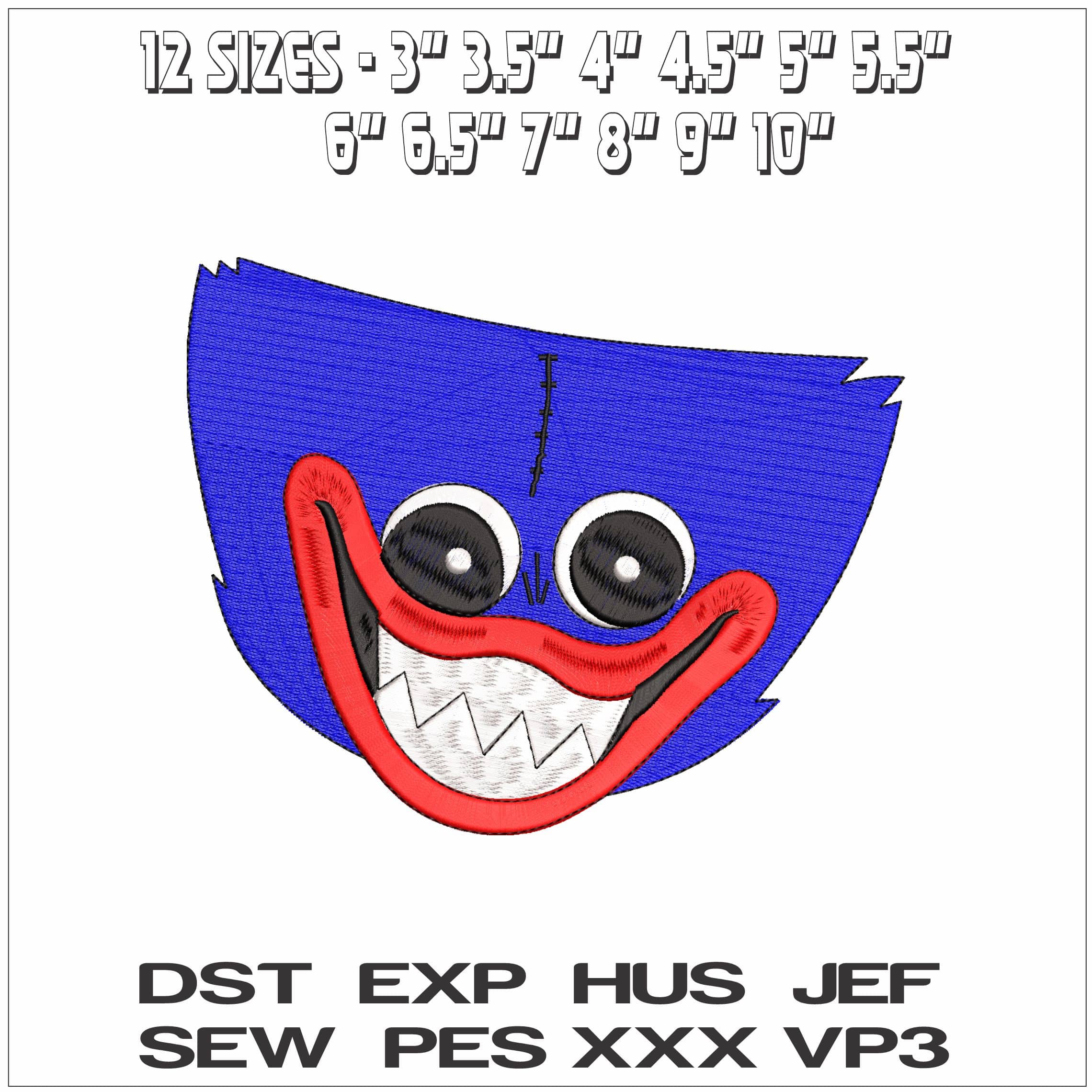 Huggy Wuggy- Elegant embroidery design file - instant download — view 2