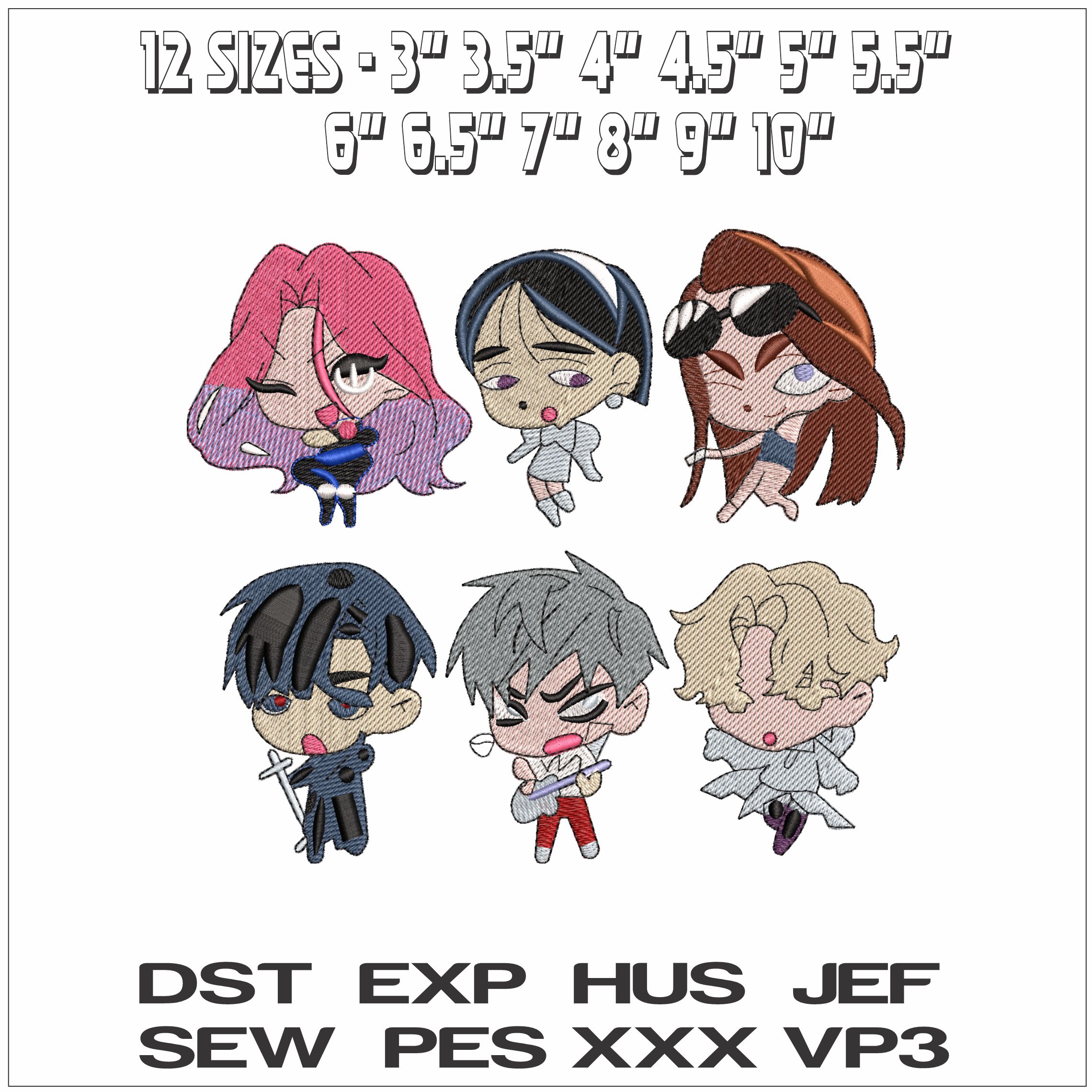 Iavn Till Luka Mizi Sua Hyuna Alien Anime- Elegant embroidery design file - instant download — view 2