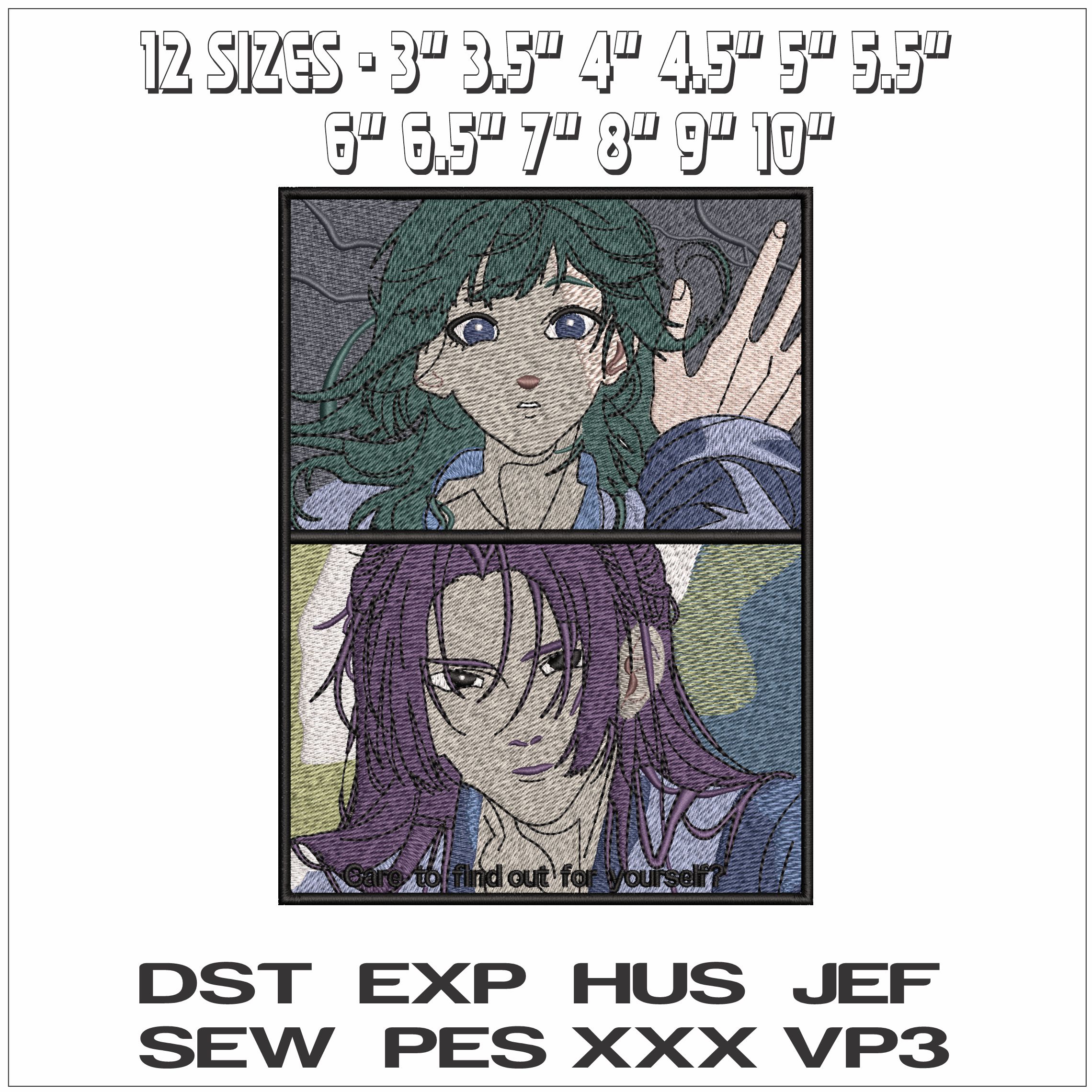 Jinshi The Apothecary Anime- Elegant embroidery design file - instant download — view 2