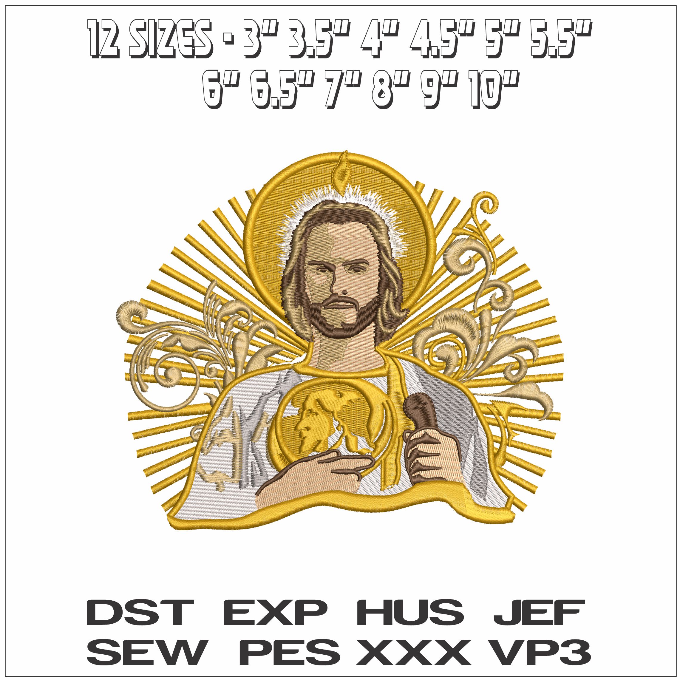 Jude the Apostle- Elegant embroidery design file - instant download — view 2