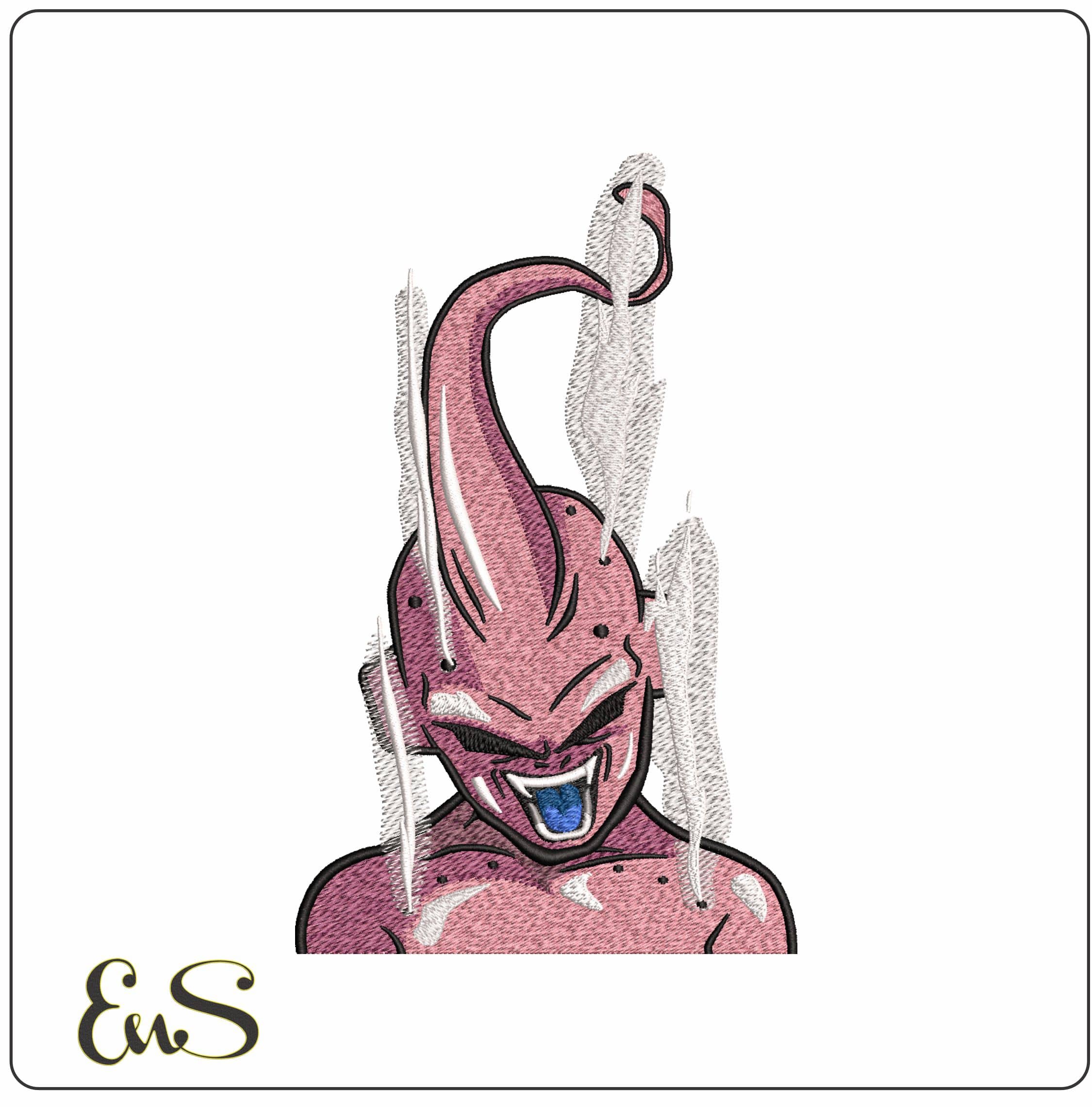 Kid Buu Special Dragon Ball z Anime- Elegant embroidery design file - instant download