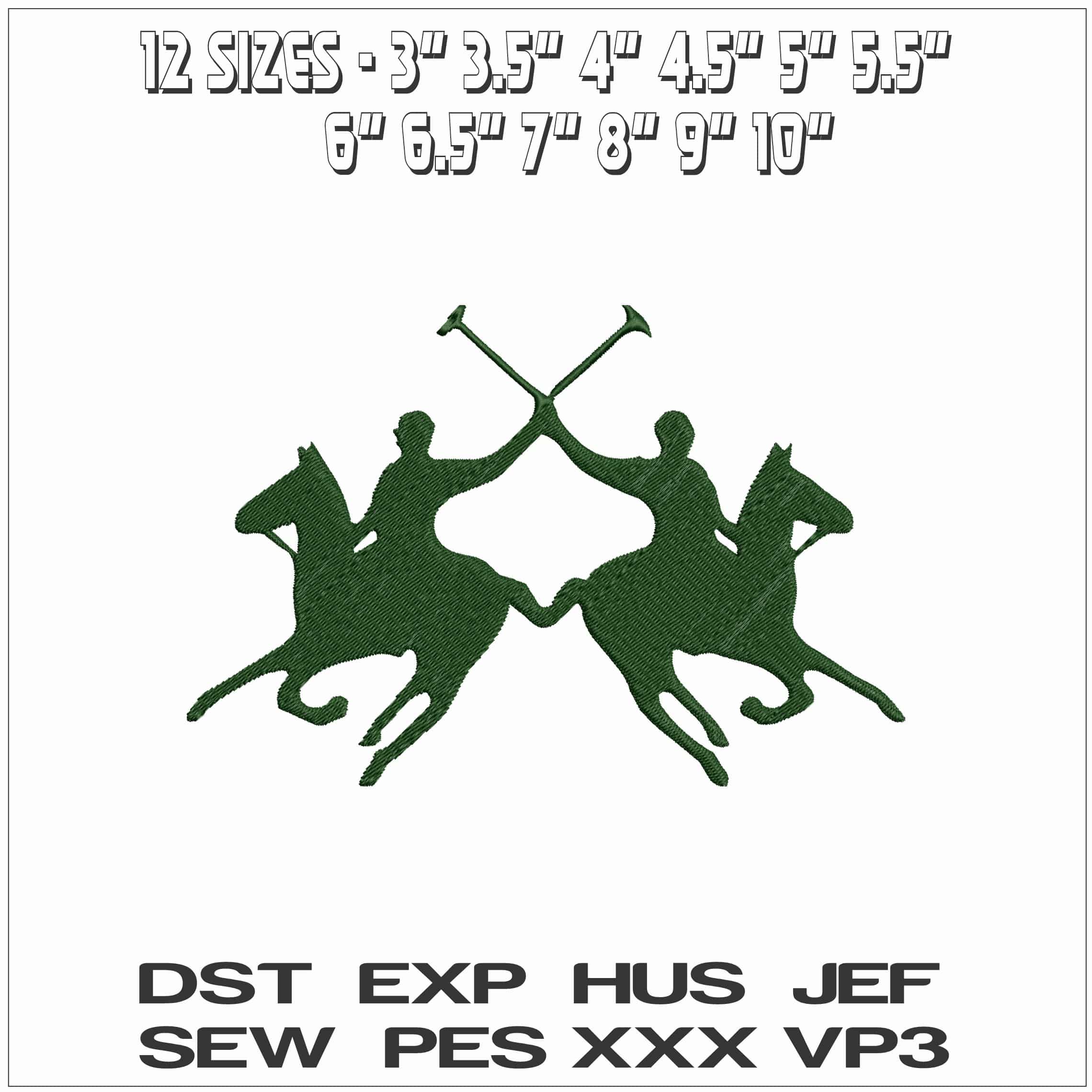 La Martina Polo- Elegant embroidery design file - instant download — view 2