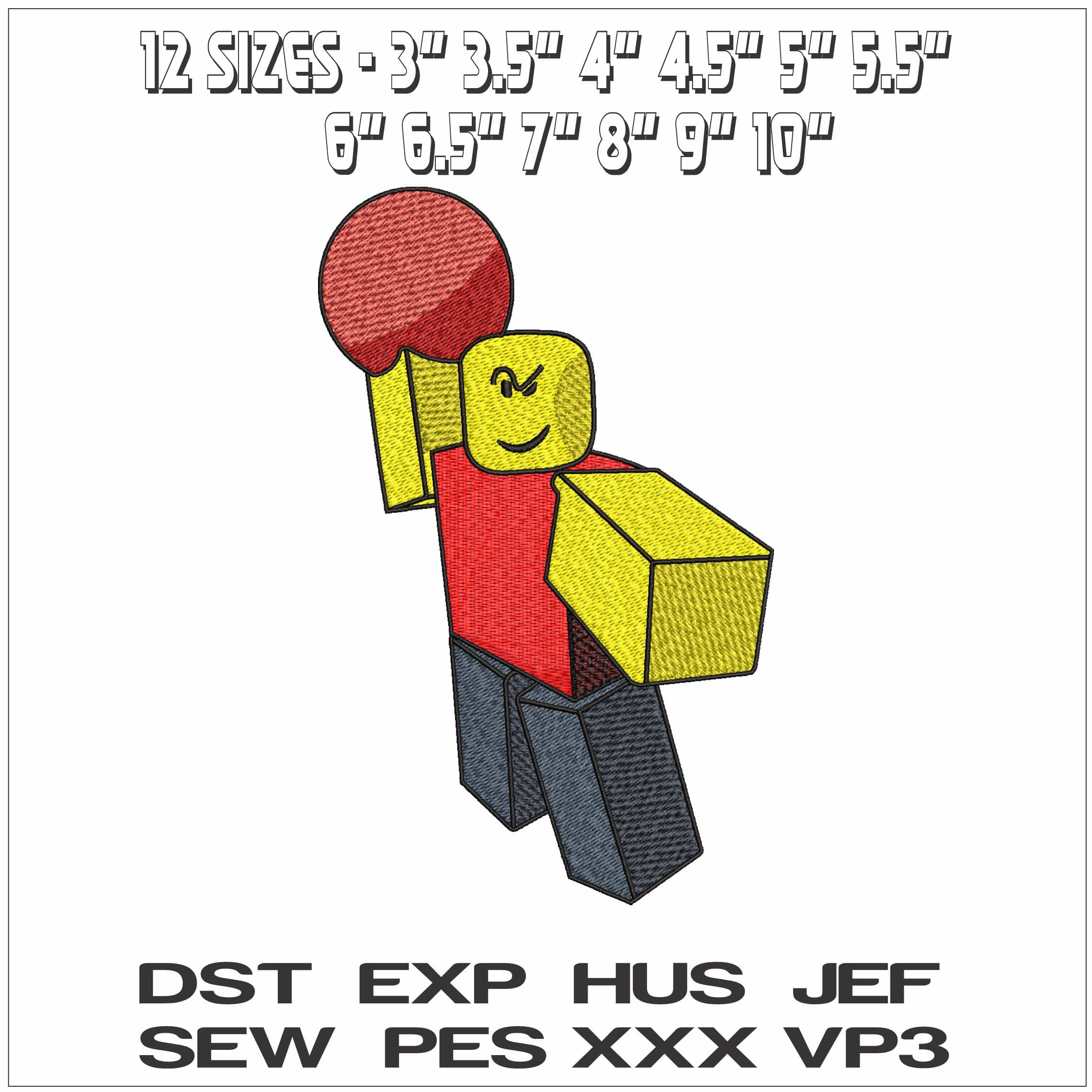 Lego Baller Man- Elegant embroidery design file - instant download — view 2