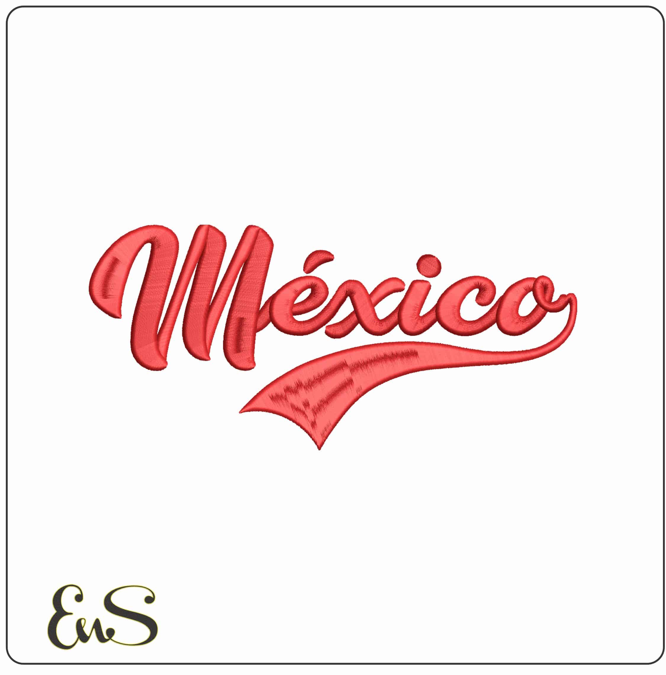 Mexico- Elegant embroidery design file - instant download