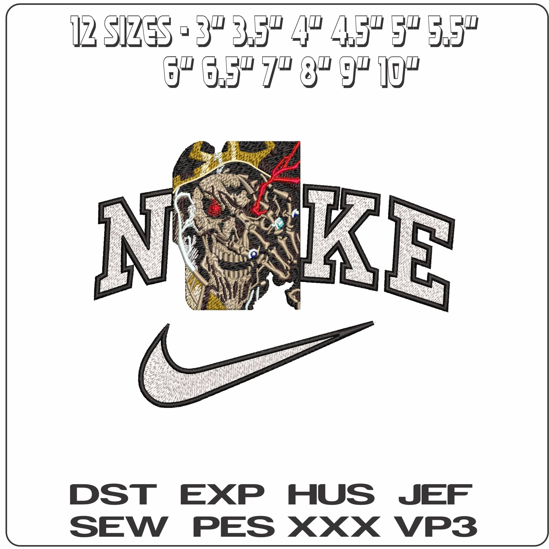 Nike Ainz Ooal Gown Overlord Anime- Elegant embroidery design file - instant download — view 2