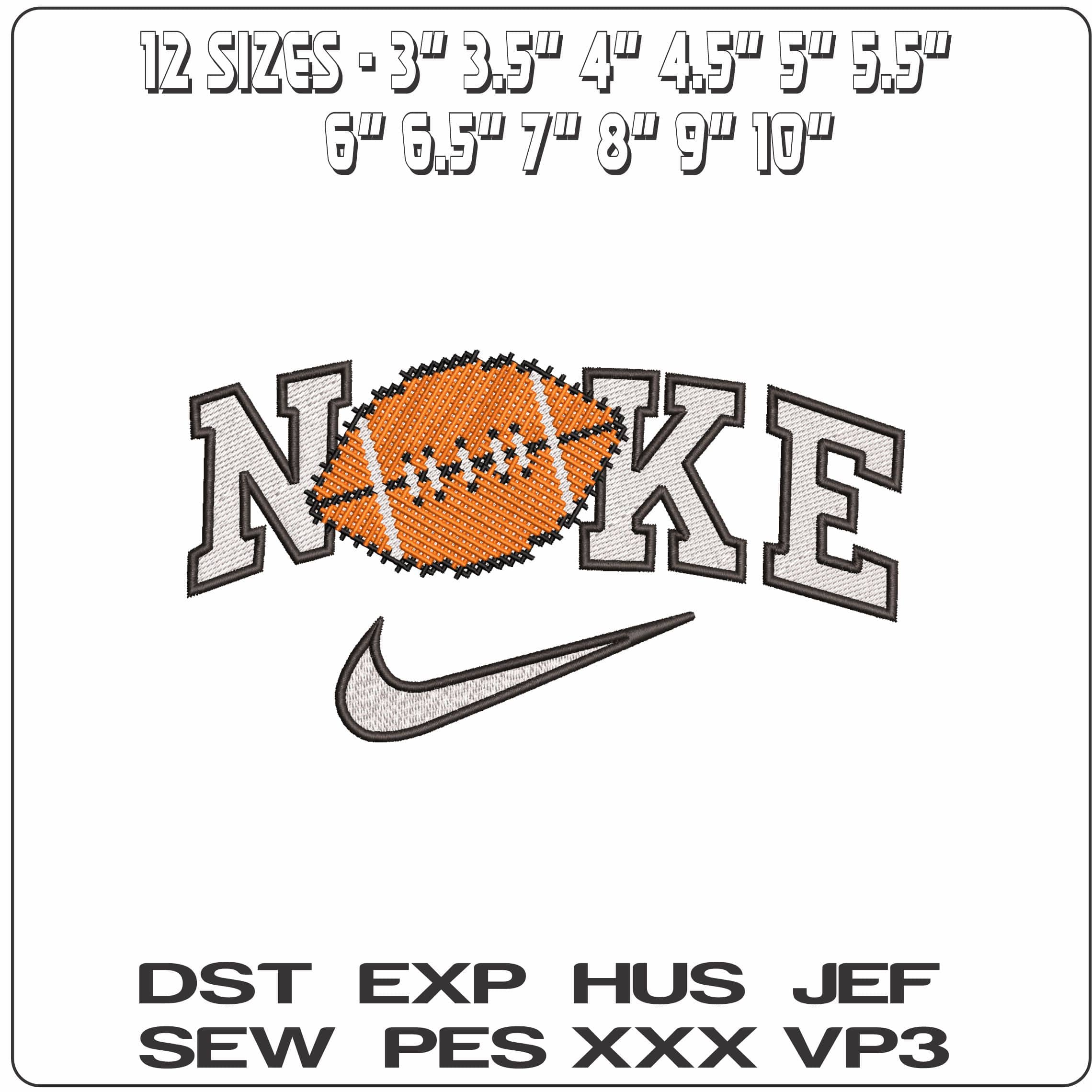 Nike Cross Stitch Football- Elegant embroidery design file - instant download — view 2