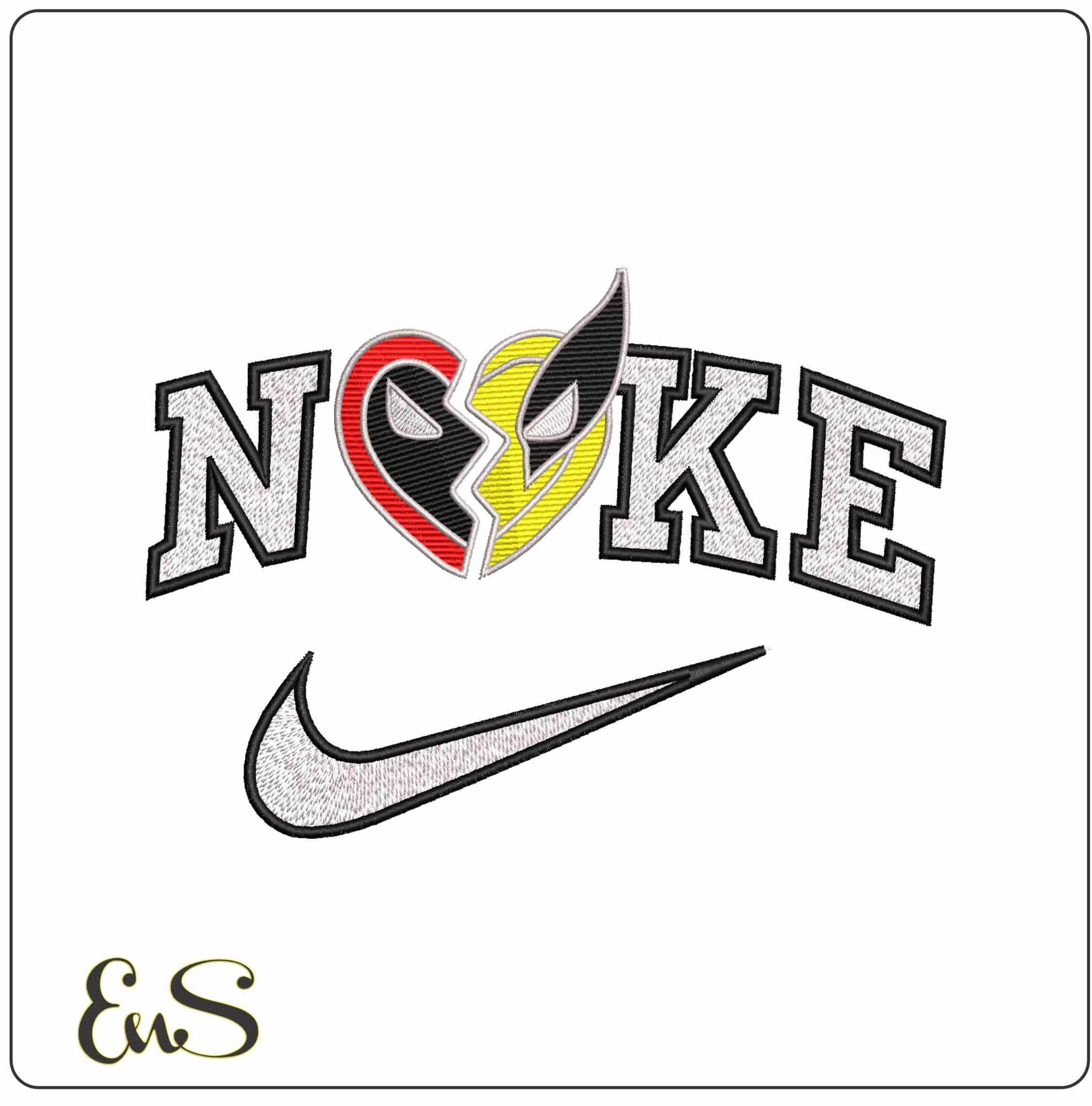 Nike Deadpool Wolverine Mask Emblem- Elegant embroidery design file - instant download