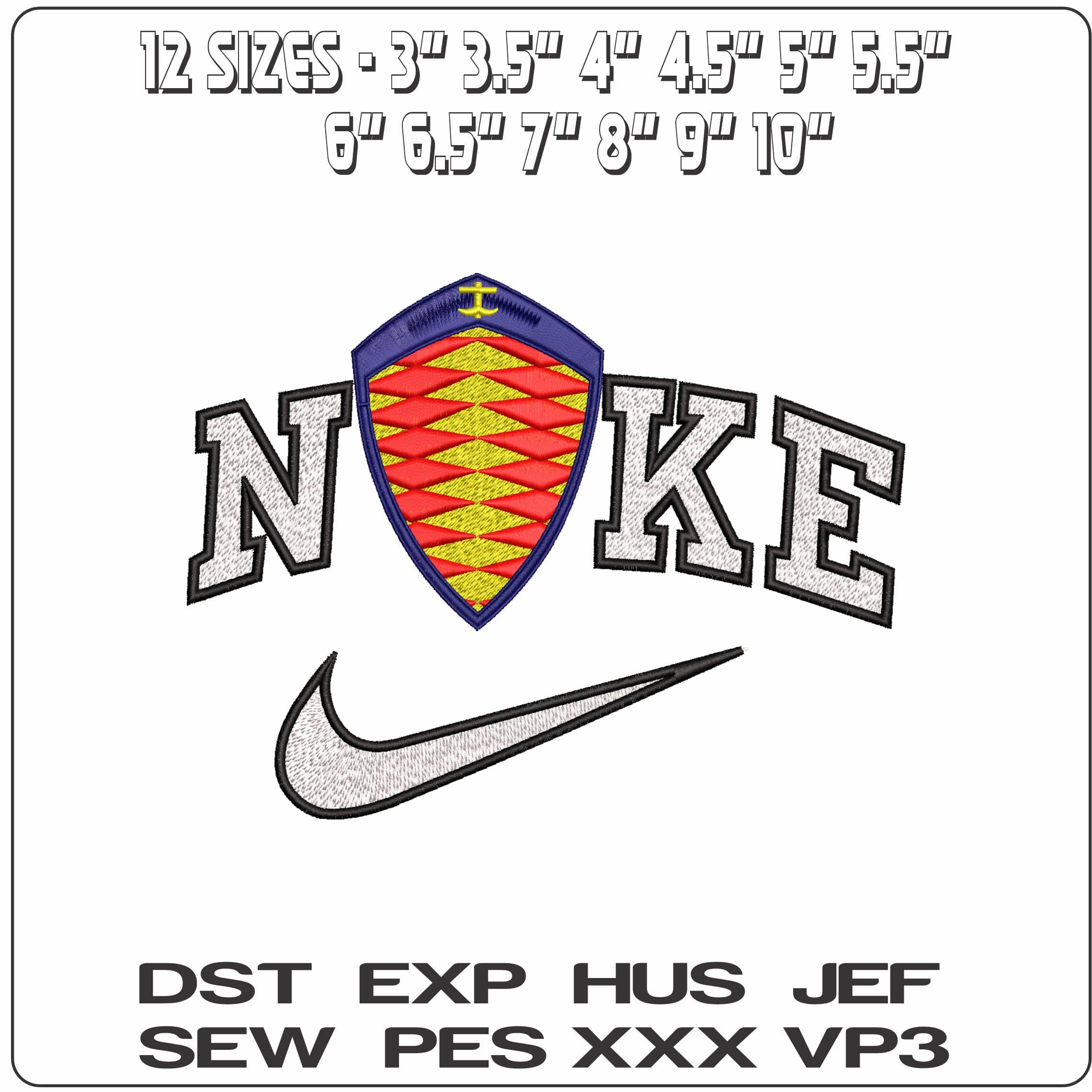 Nike Koenigsegg Logo- Elegant embroidery design file - instant download — view 2