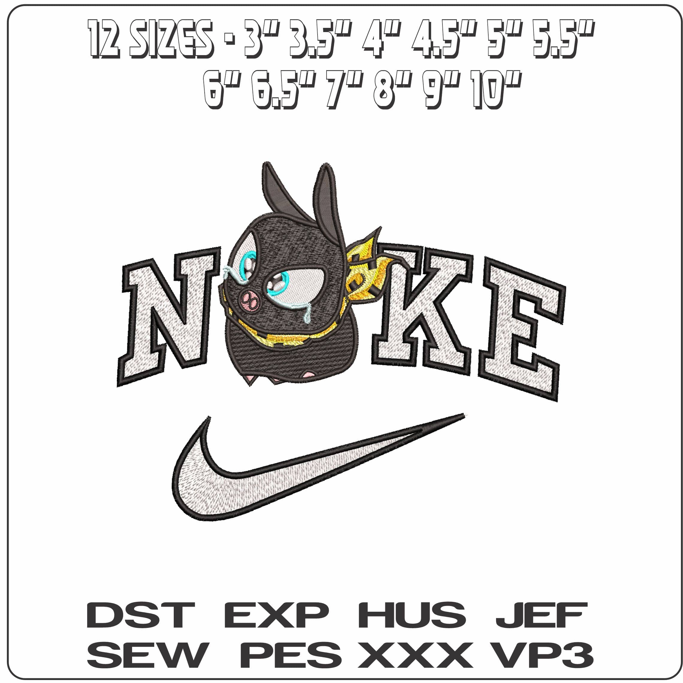 Nike P Chan Ranma Tears Pokemon Anime- Elegant embroidery design file - instant download — view 2