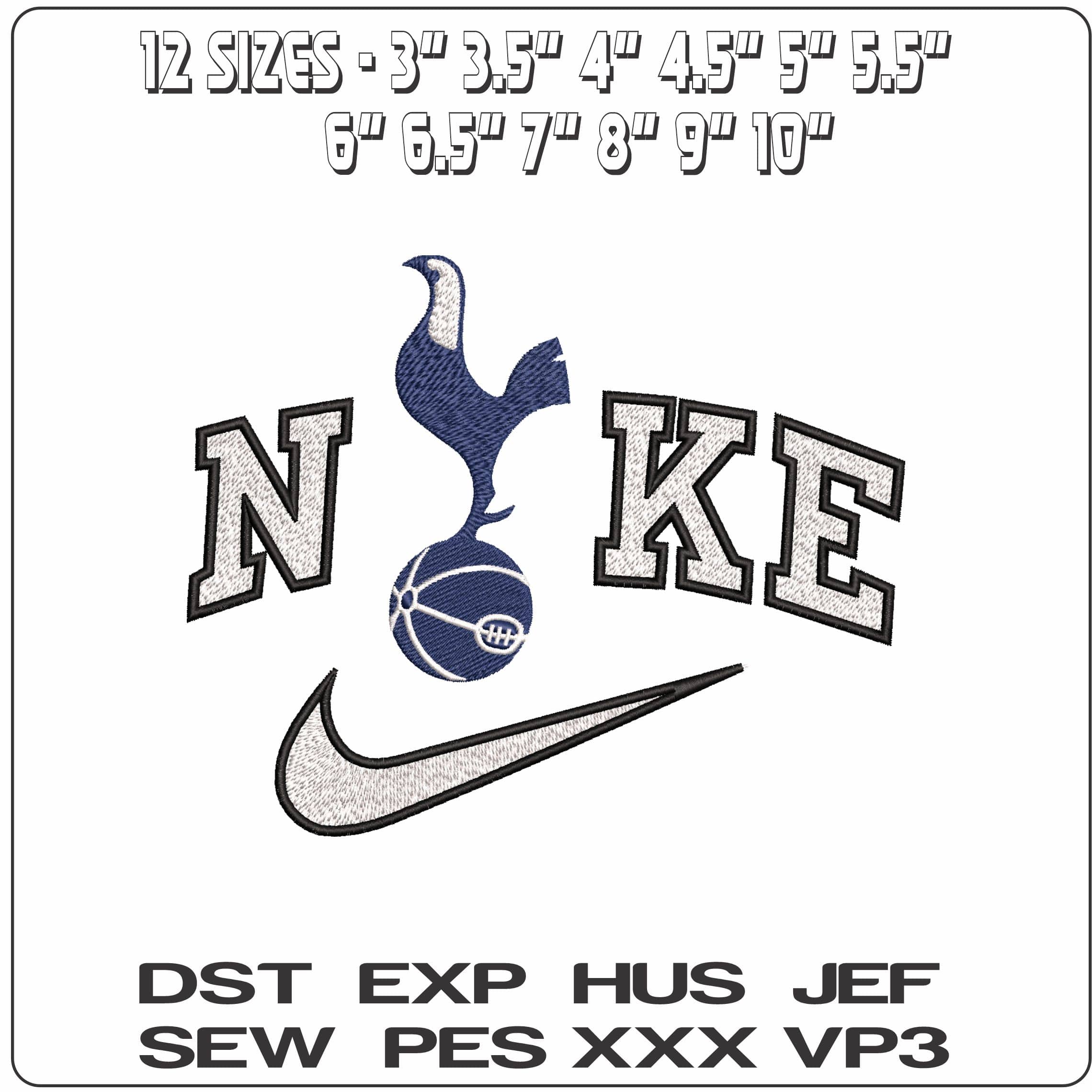 Nike Spurs white Satin- Elegant embroidery design file - instant download — view 2