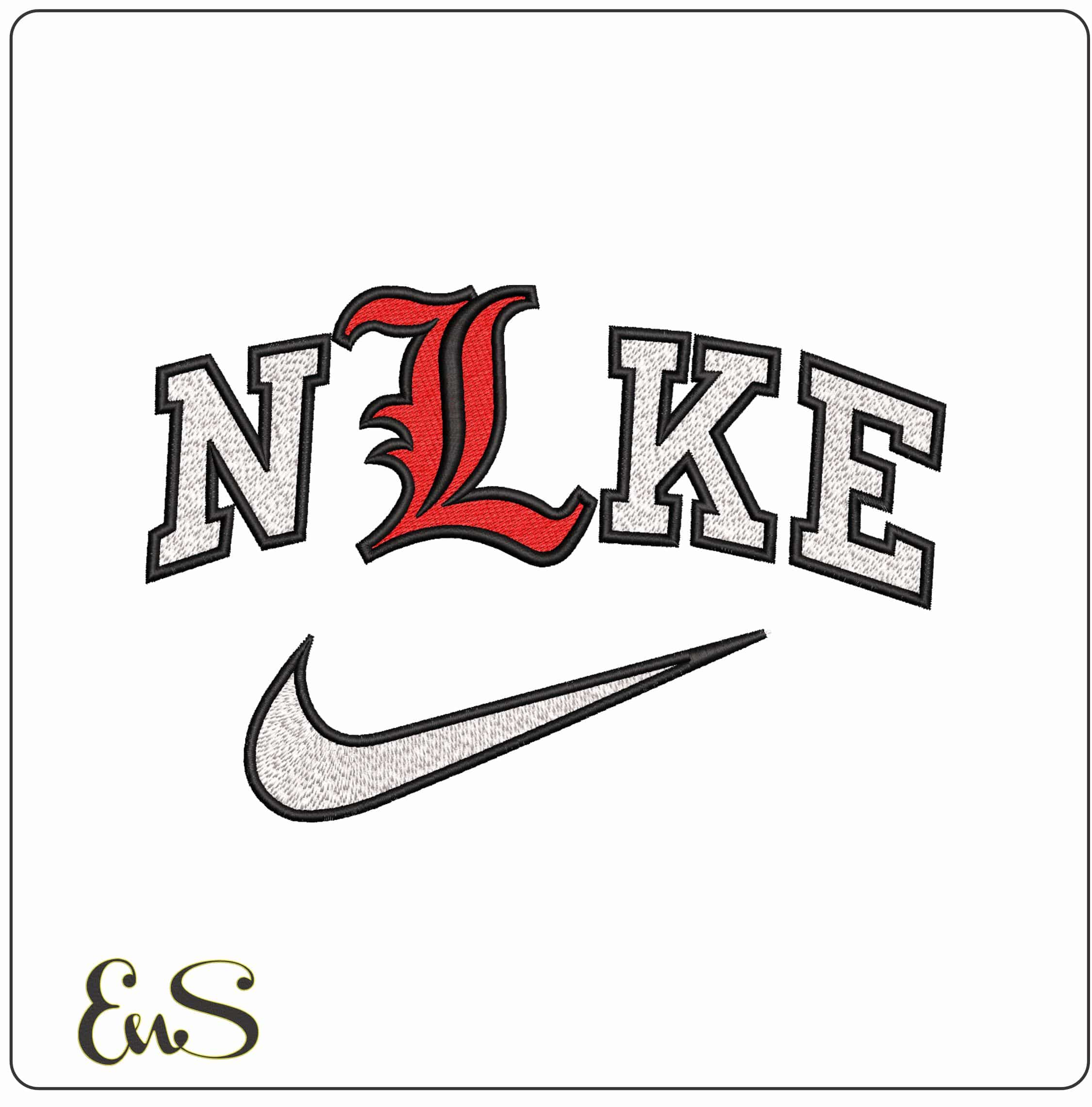 Nike University of Louisville Cardinals- Elegant embroidery design file - instant download