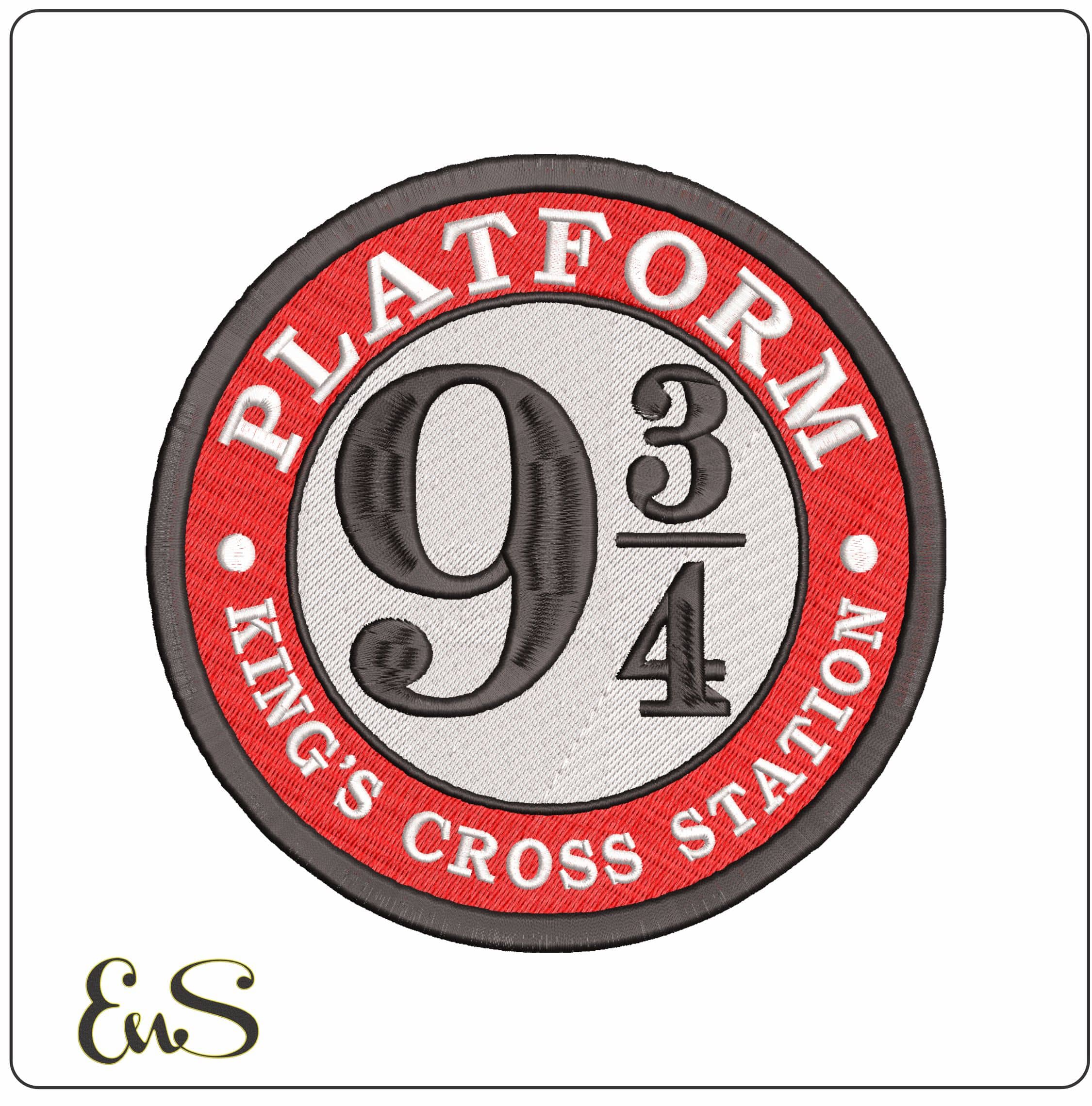 Platform 9 34- Elegant embroidery design file - instant download