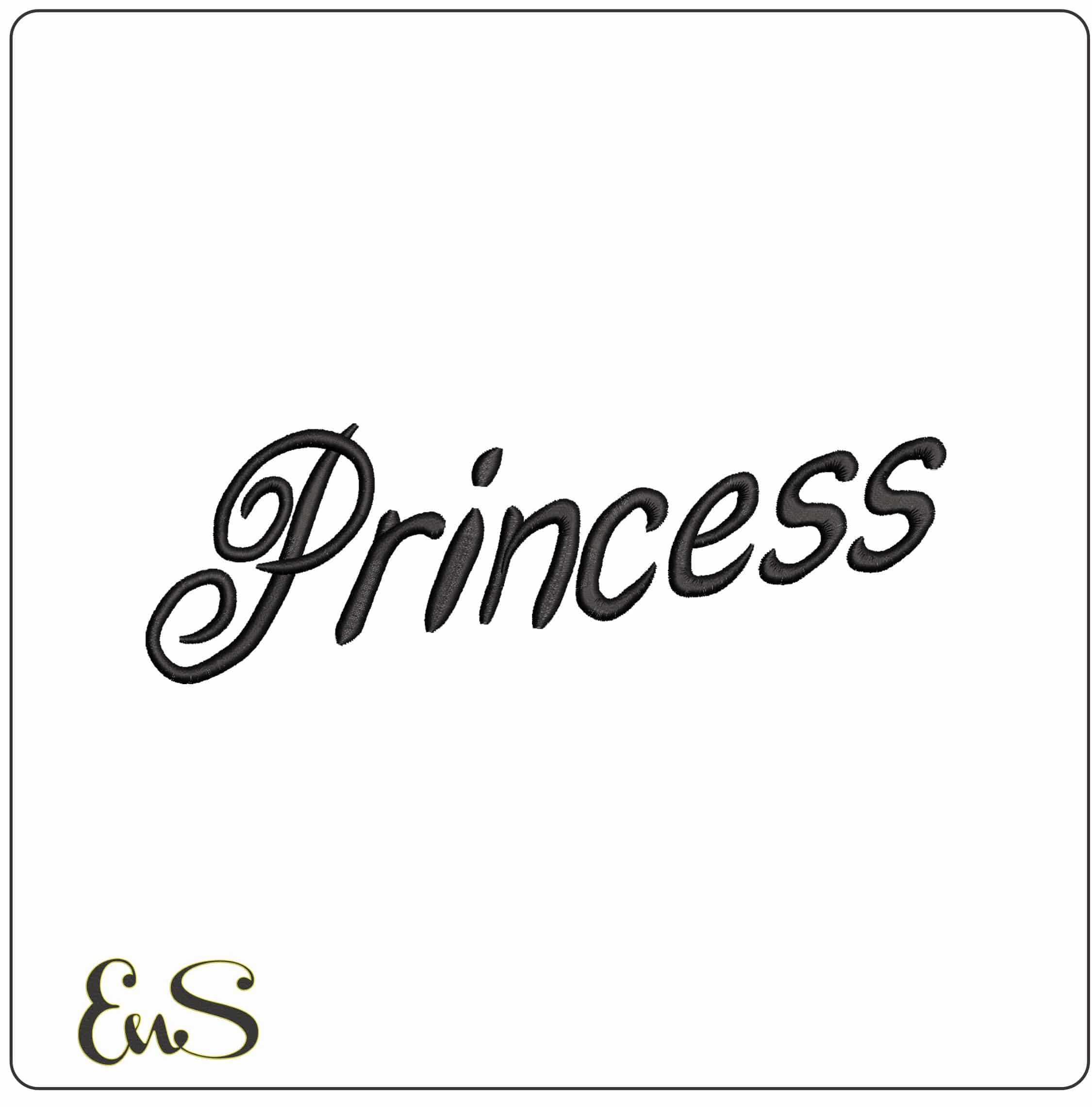 Princess- Elegant embroidery design file - instant download