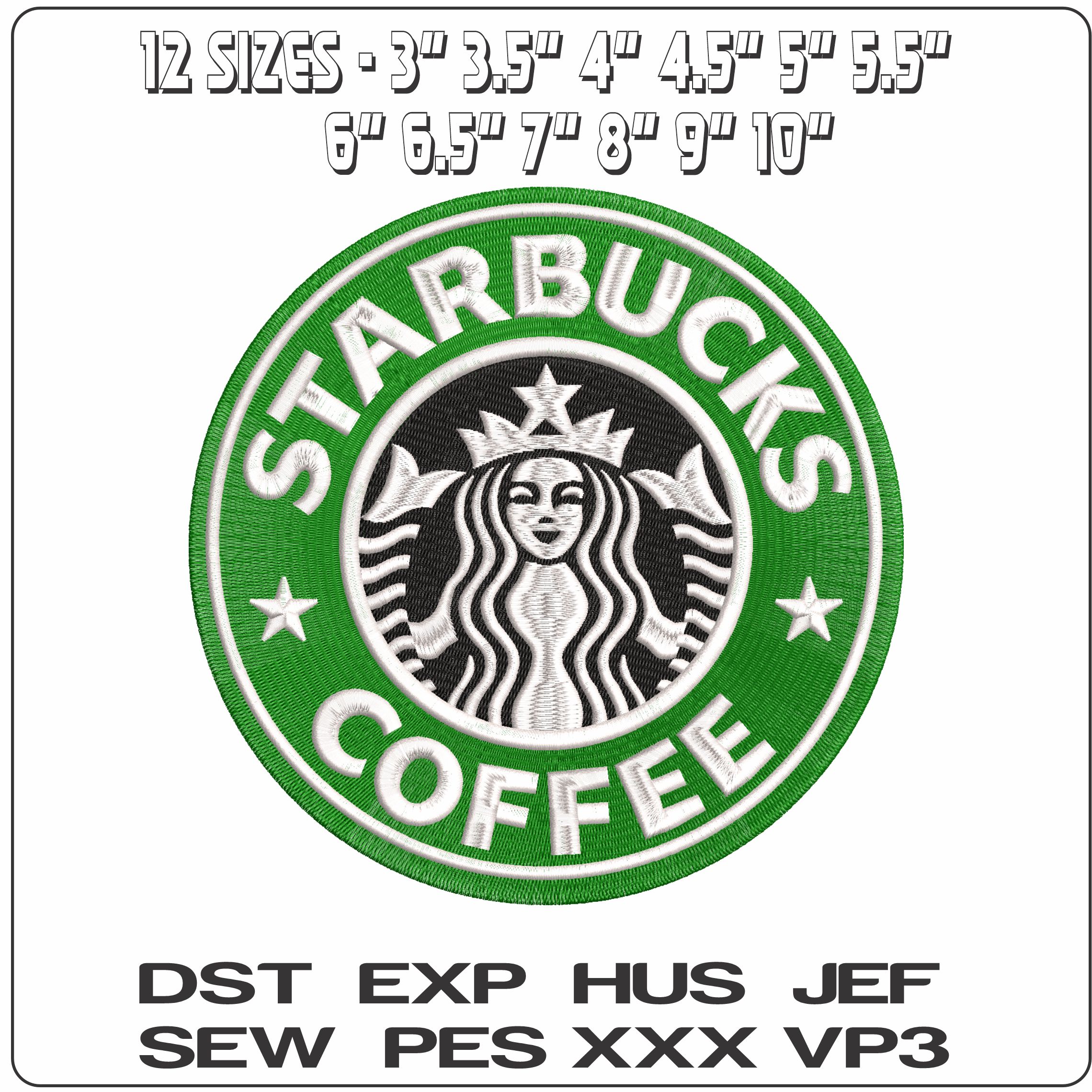 Starbuck Logo- Elegant embroidery design file - instant download — view 2