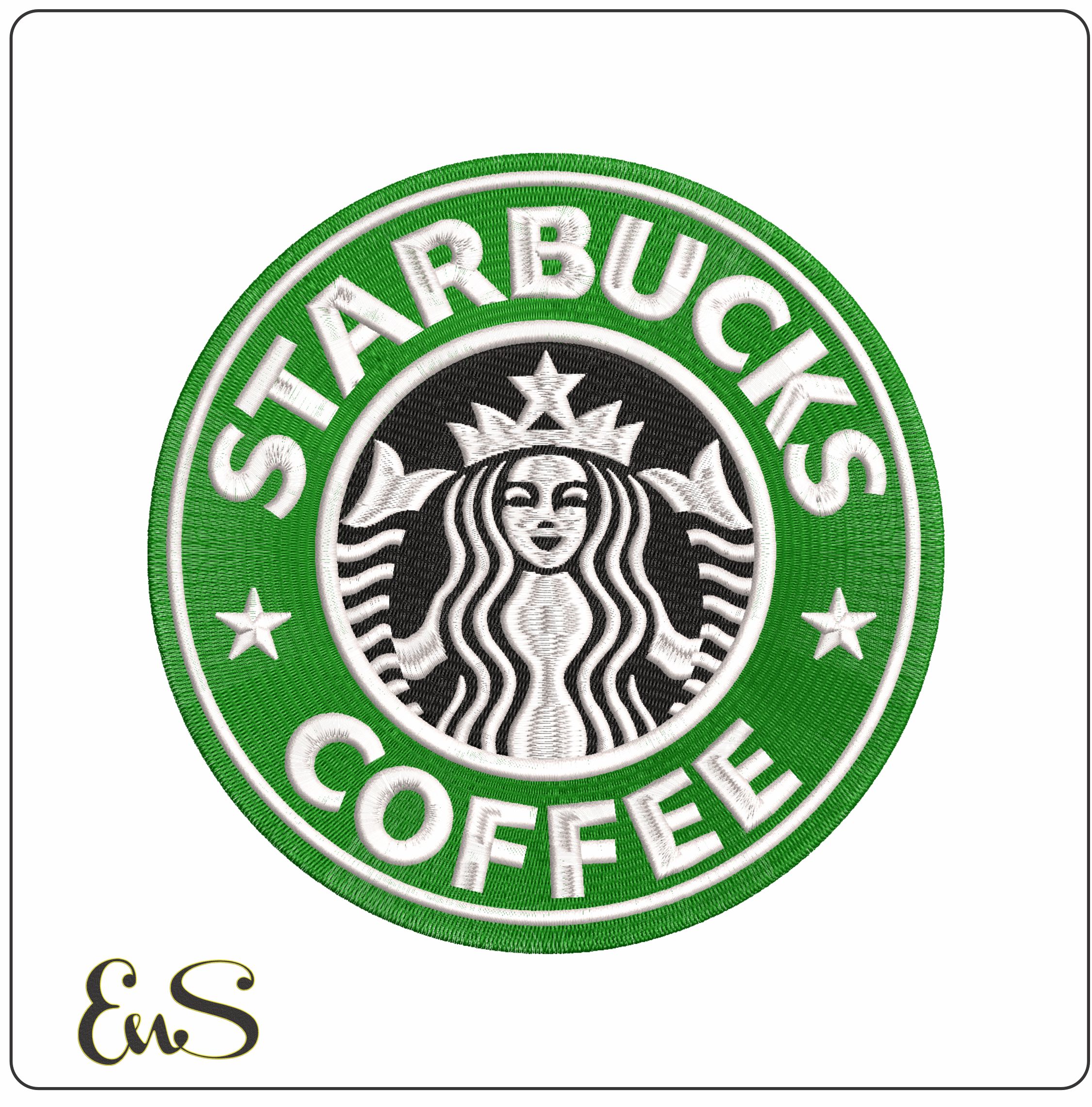 Starbuck Logo- Elegant embroidery design file - instant download