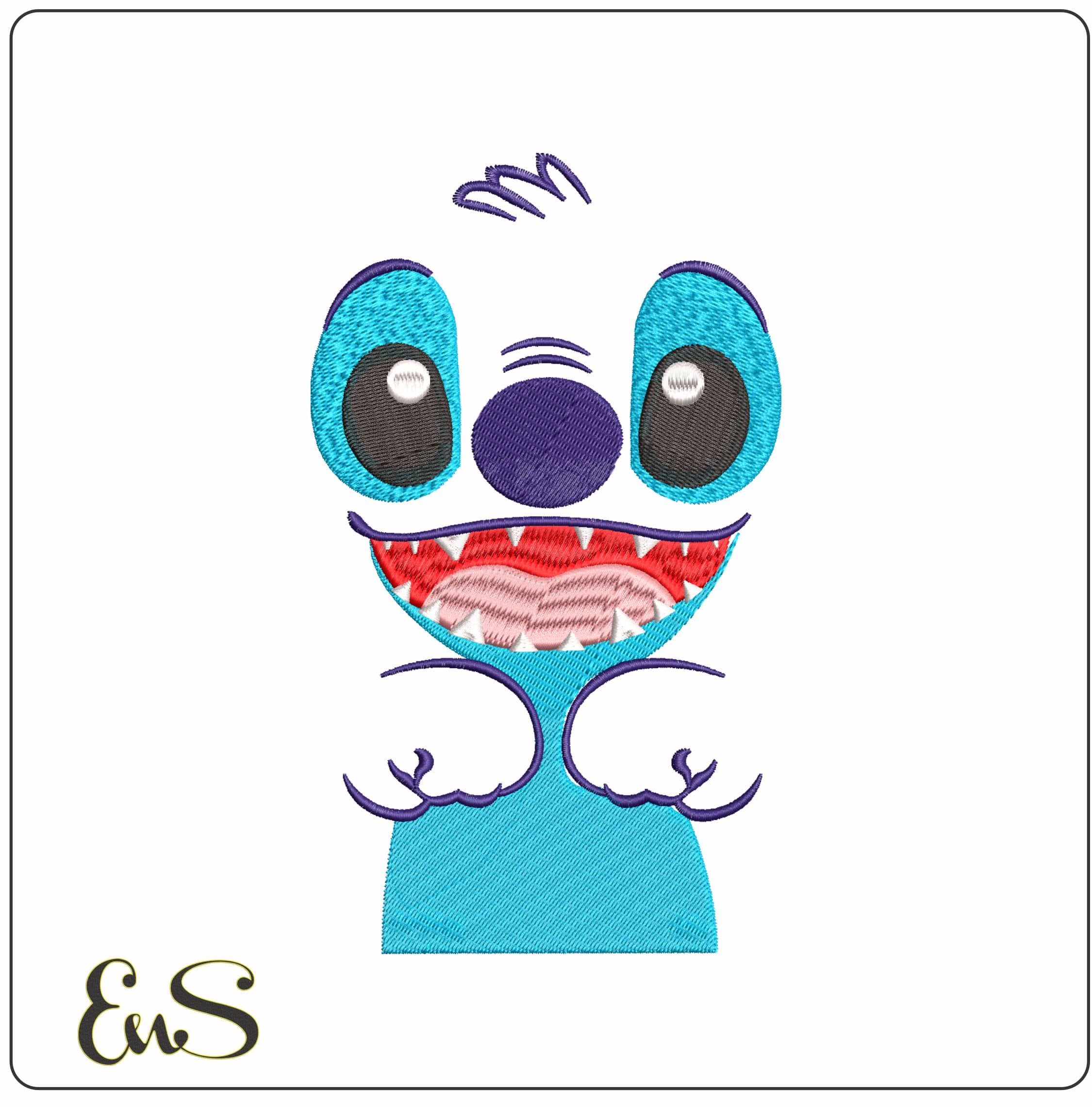 Stitch outline Basic- Elegant embroidery design file - instant download